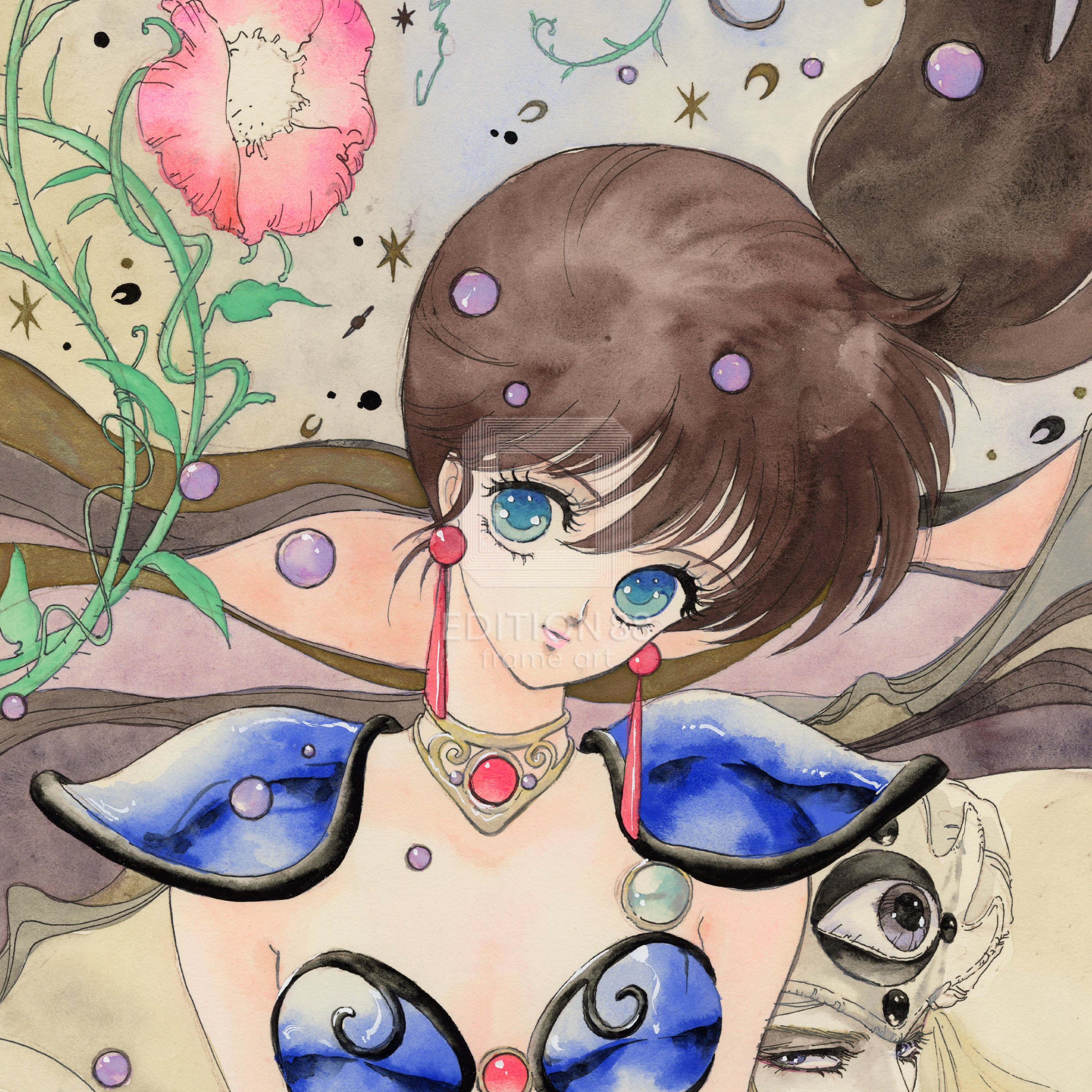 「幻夢戦記レダ」88グラフ4/いのまたむつみ（箔押しサイン入り）