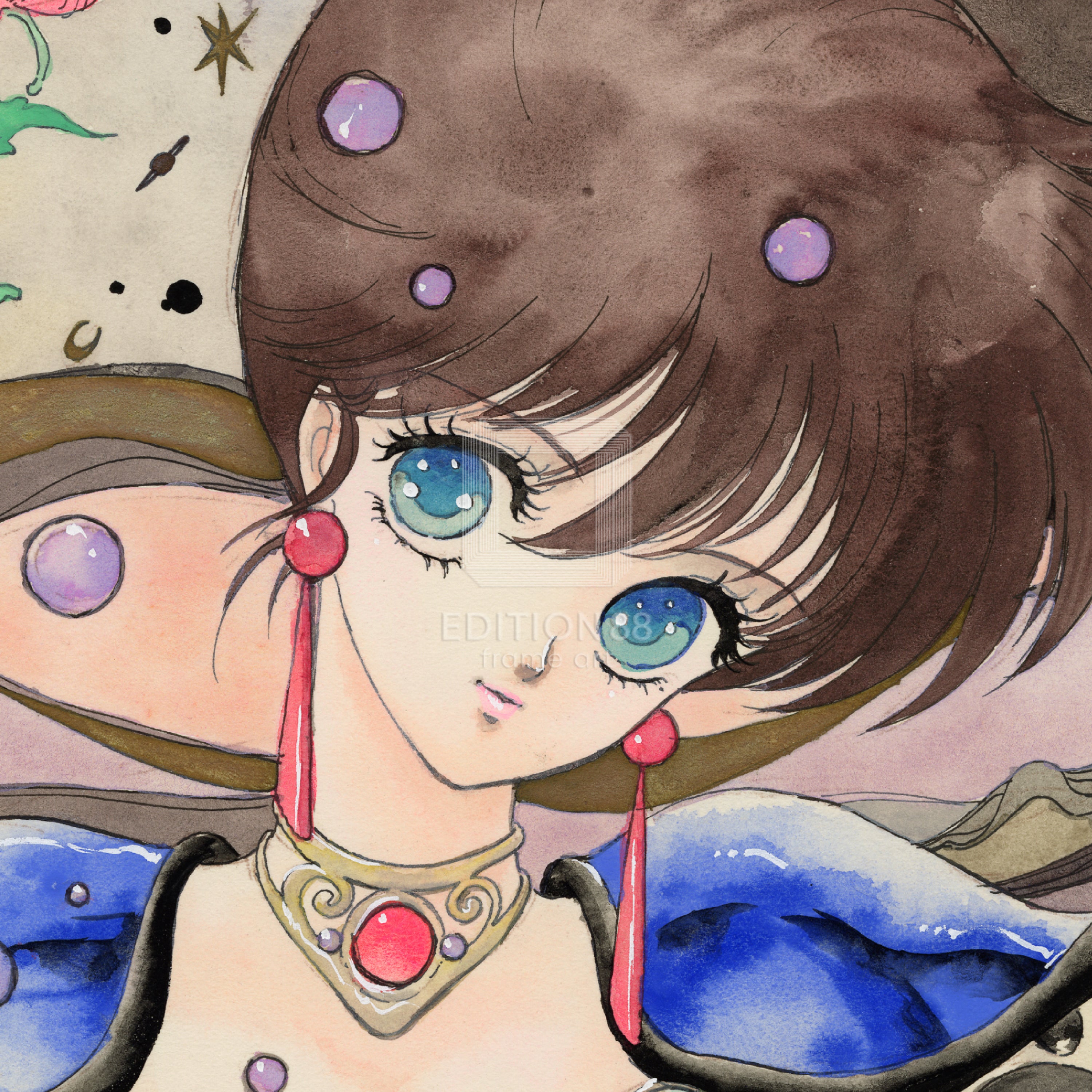 「幻夢戦記レダ」88グラフ4/いのまたむつみ（箔押しサイン入り）