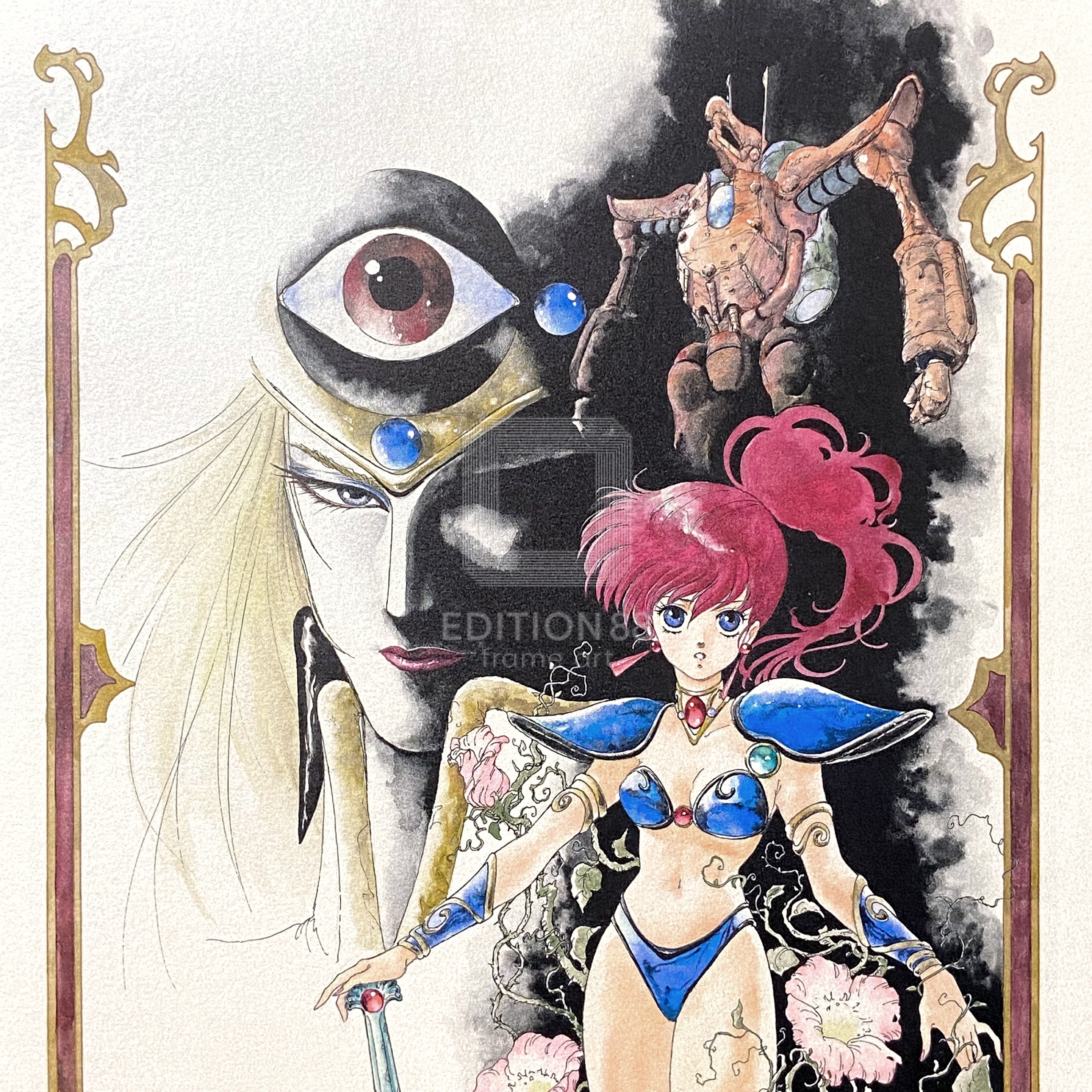 幻夢戦記レダ」88グラフ3 プラチナ版/いのまたむつみ（箔押しサイン入り）