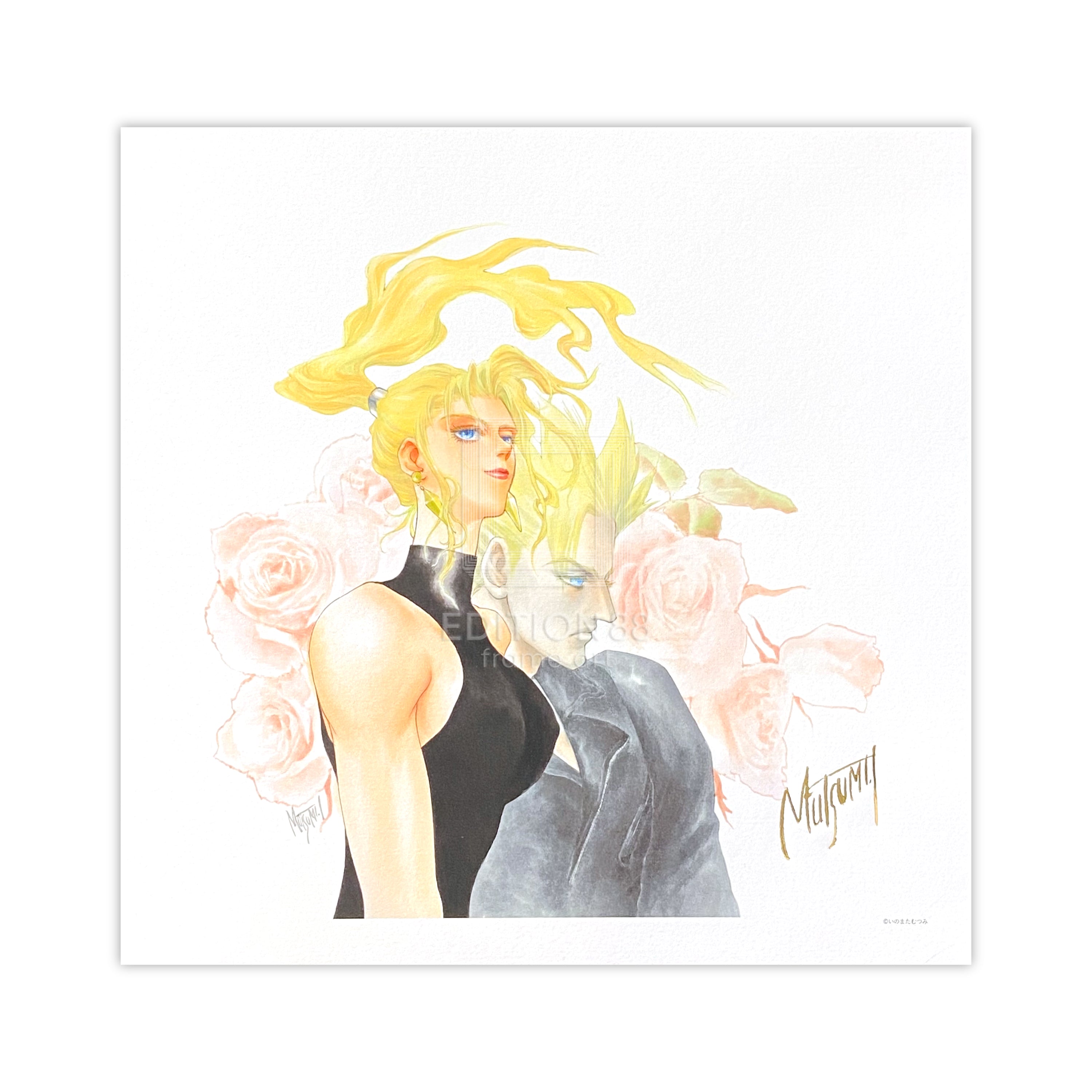 88グラフ「Pink Rose」/いのまたむつみ（箔押しサイン入り）