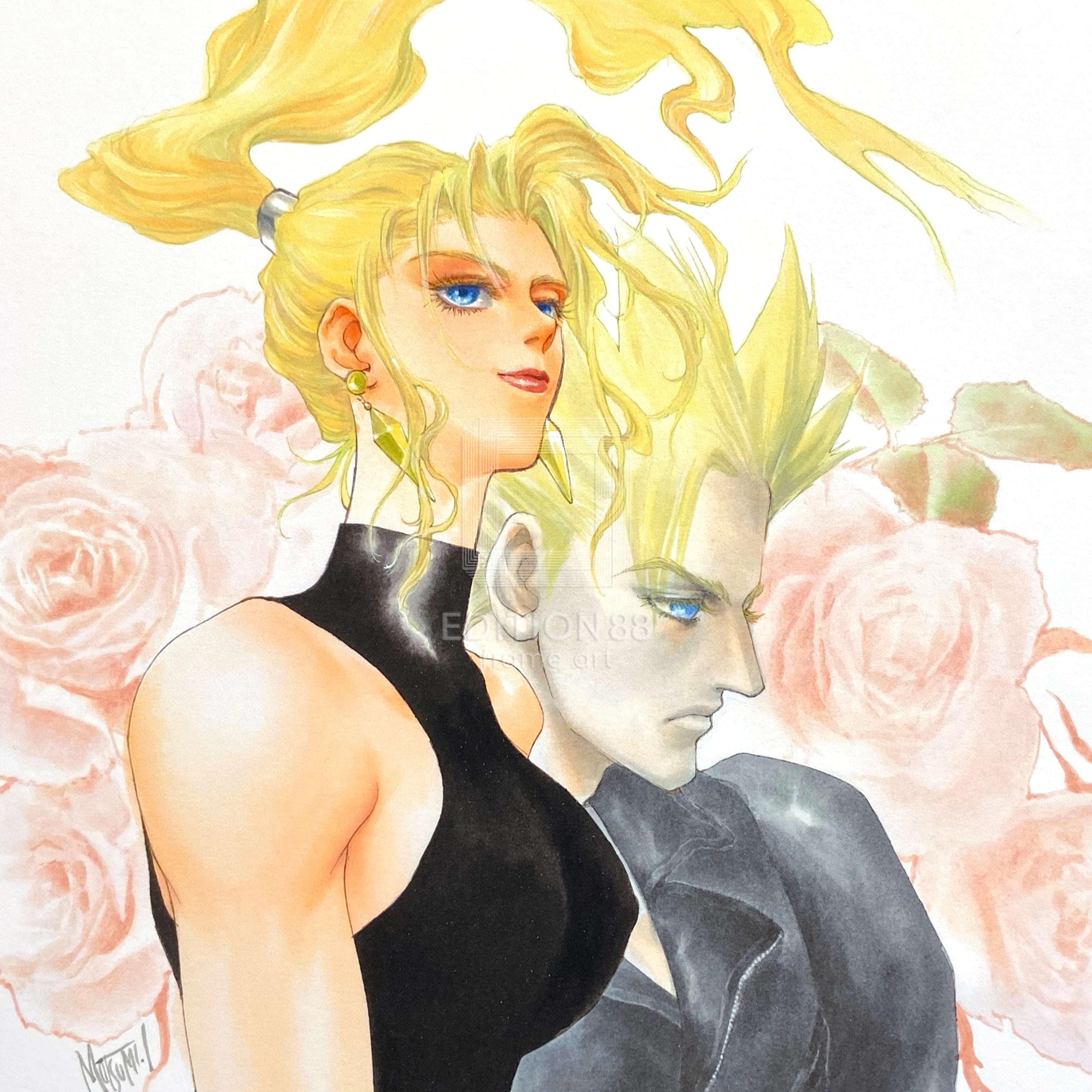 88グラフ「Pink Rose」/いのまたむつみ（箔押しサイン入り）