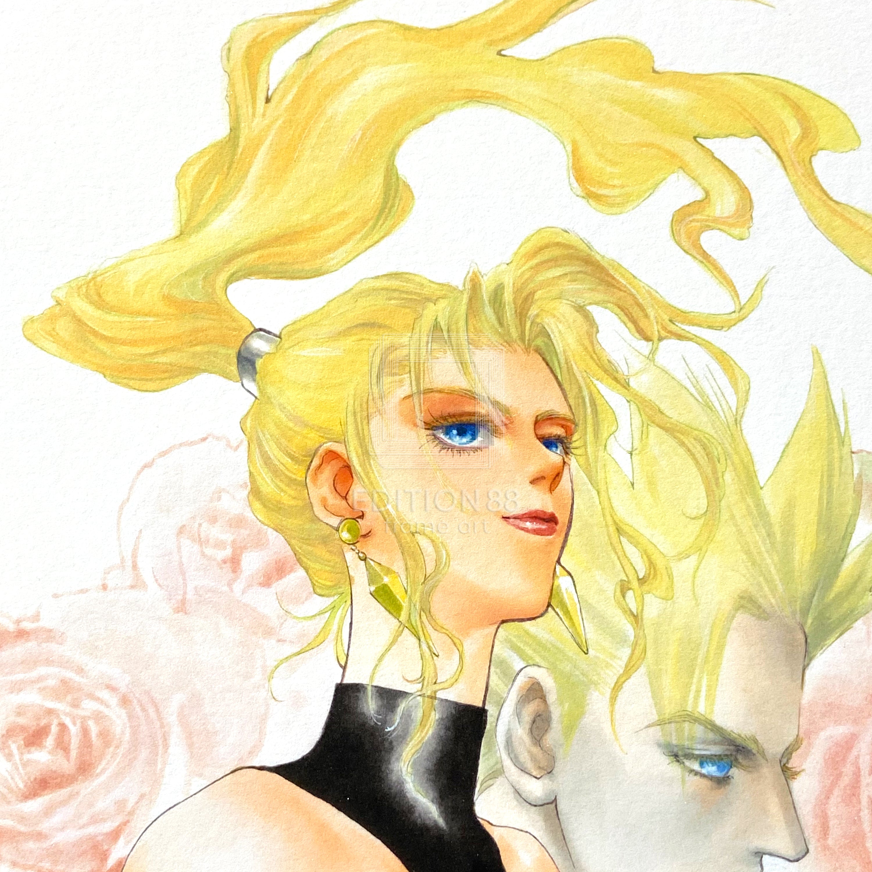 88グラフ「Pink Rose」/いのまたむつみ（箔押しサイン入り）