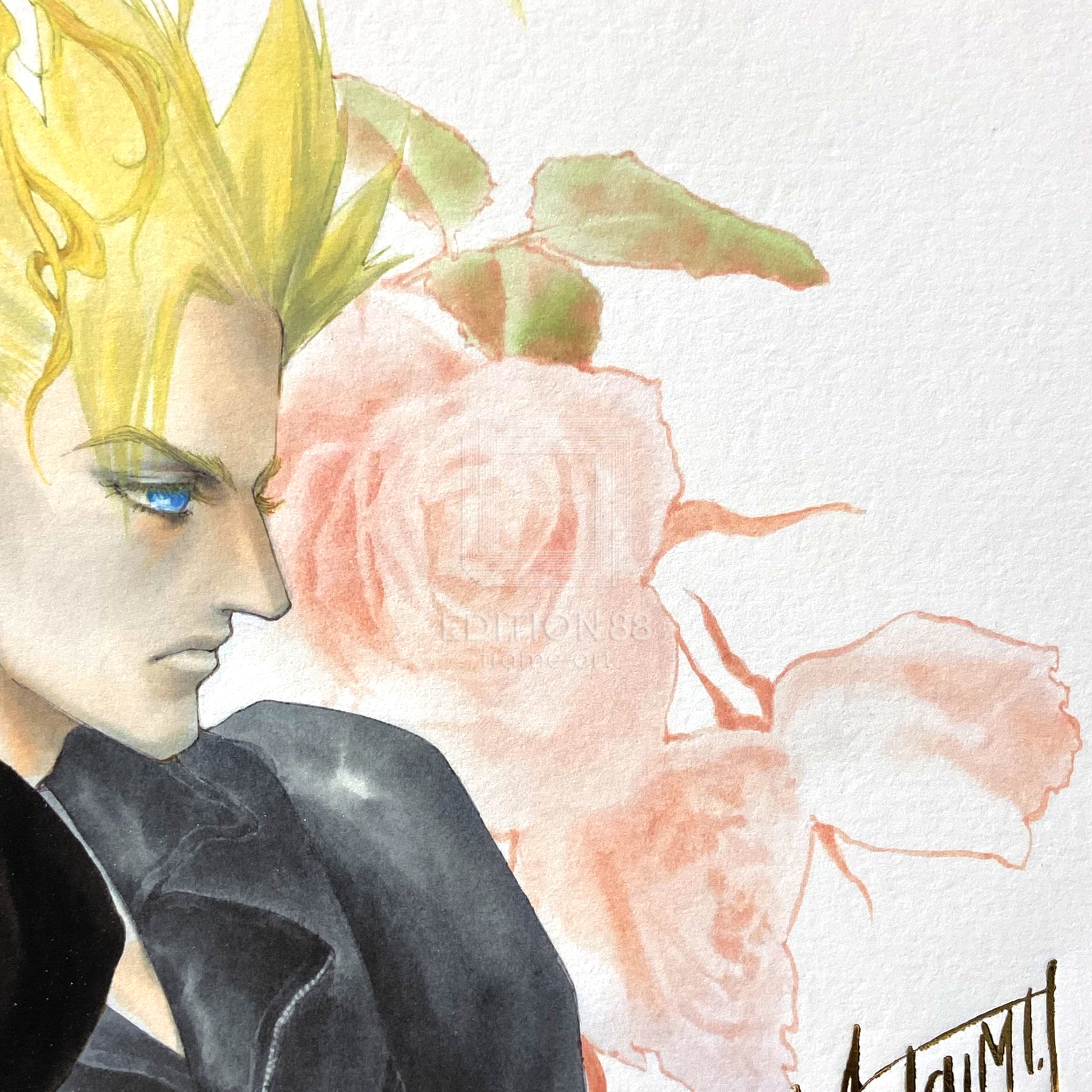 88グラフ「Pink Rose」/いのまたむつみ（箔押しサイン入り）