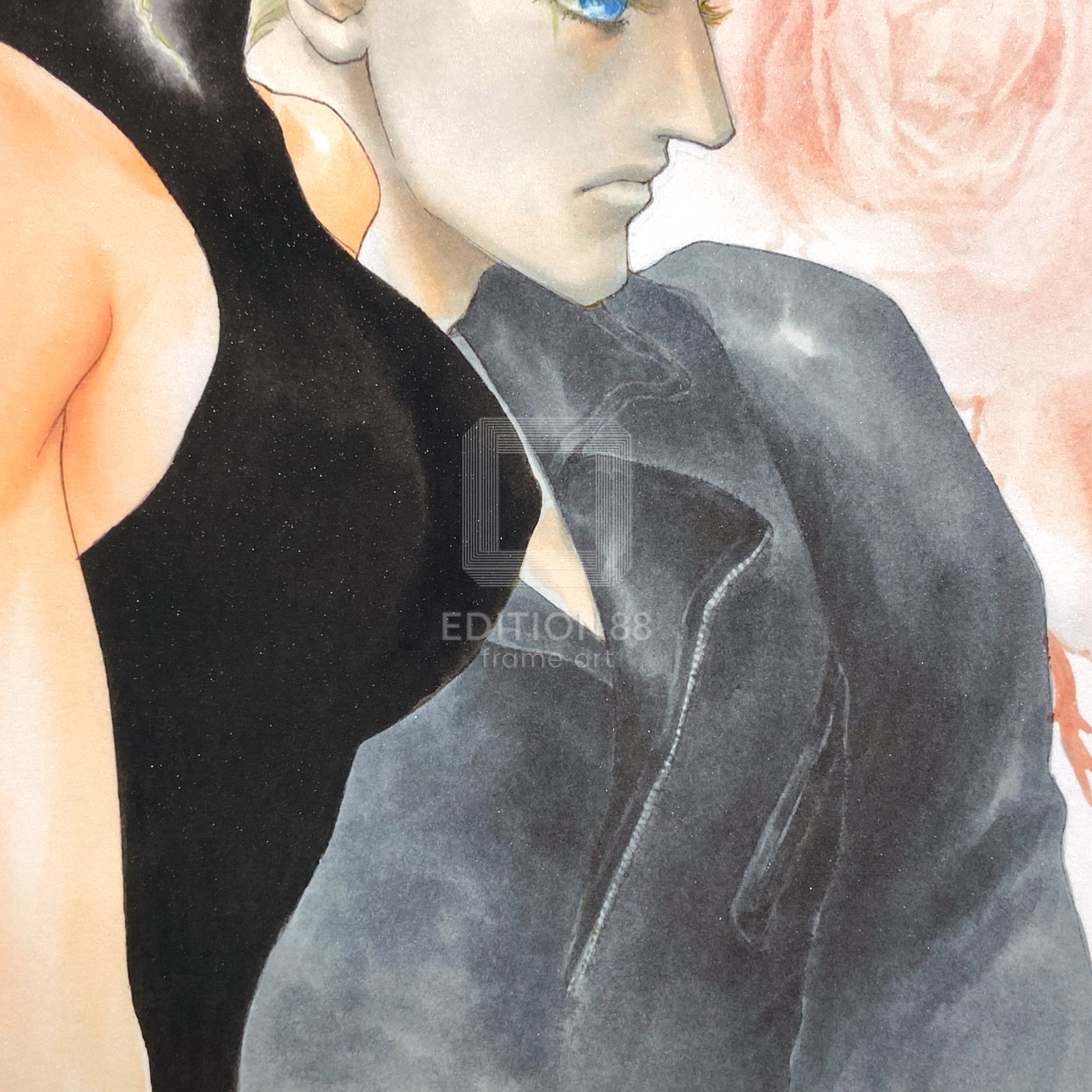 88グラフ「Pink Rose」/いのまたむつみ（箔押しサイン入り）