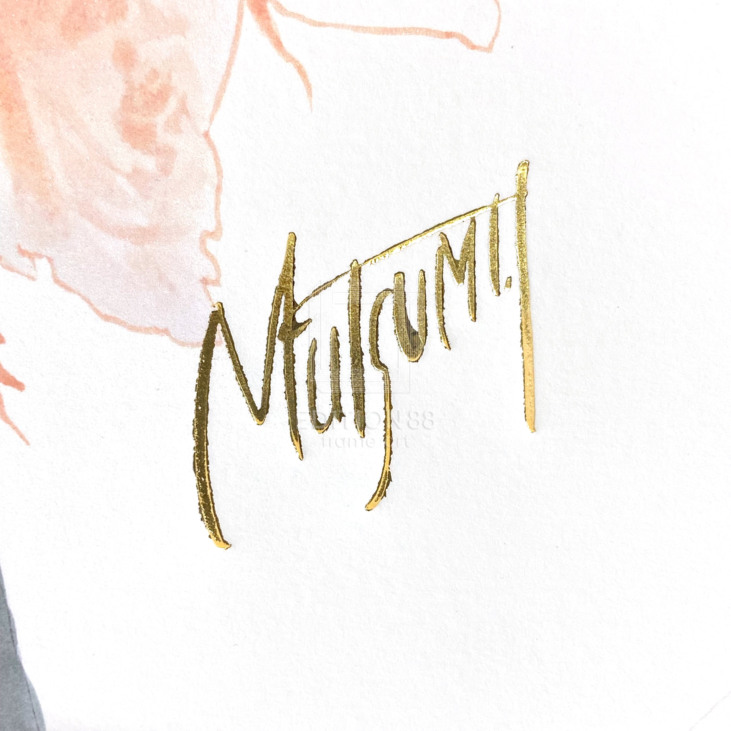 88グラフ「Pink Rose」/いのまたむつみ（箔押しサイン入り）