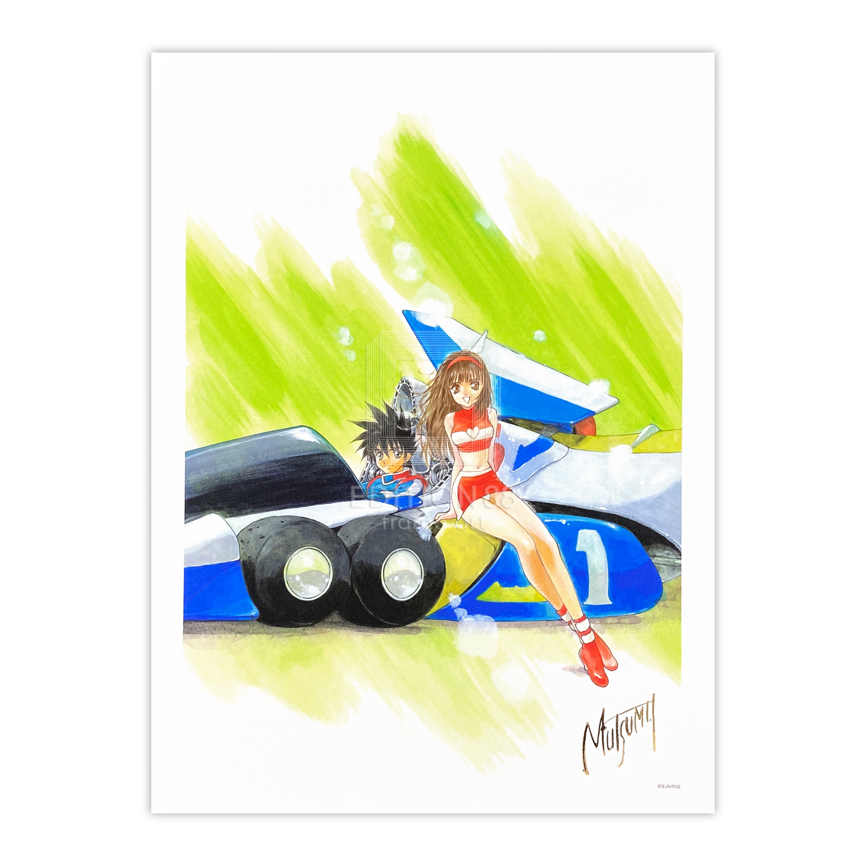 「新世紀GPXサイバーフォーミュラ」88グラフ4/いのまたむつみ（箔押しサイン入り）