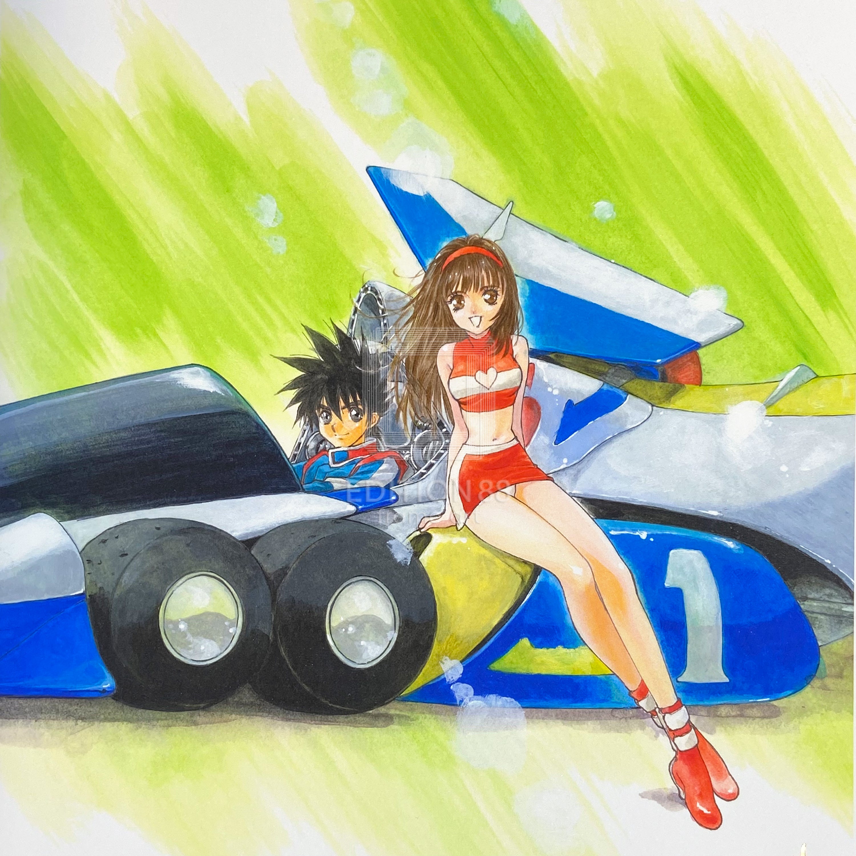 「新世紀GPXサイバーフォーミュラ」88グラフ4/いのまたむつみ（箔押しサイン入り）