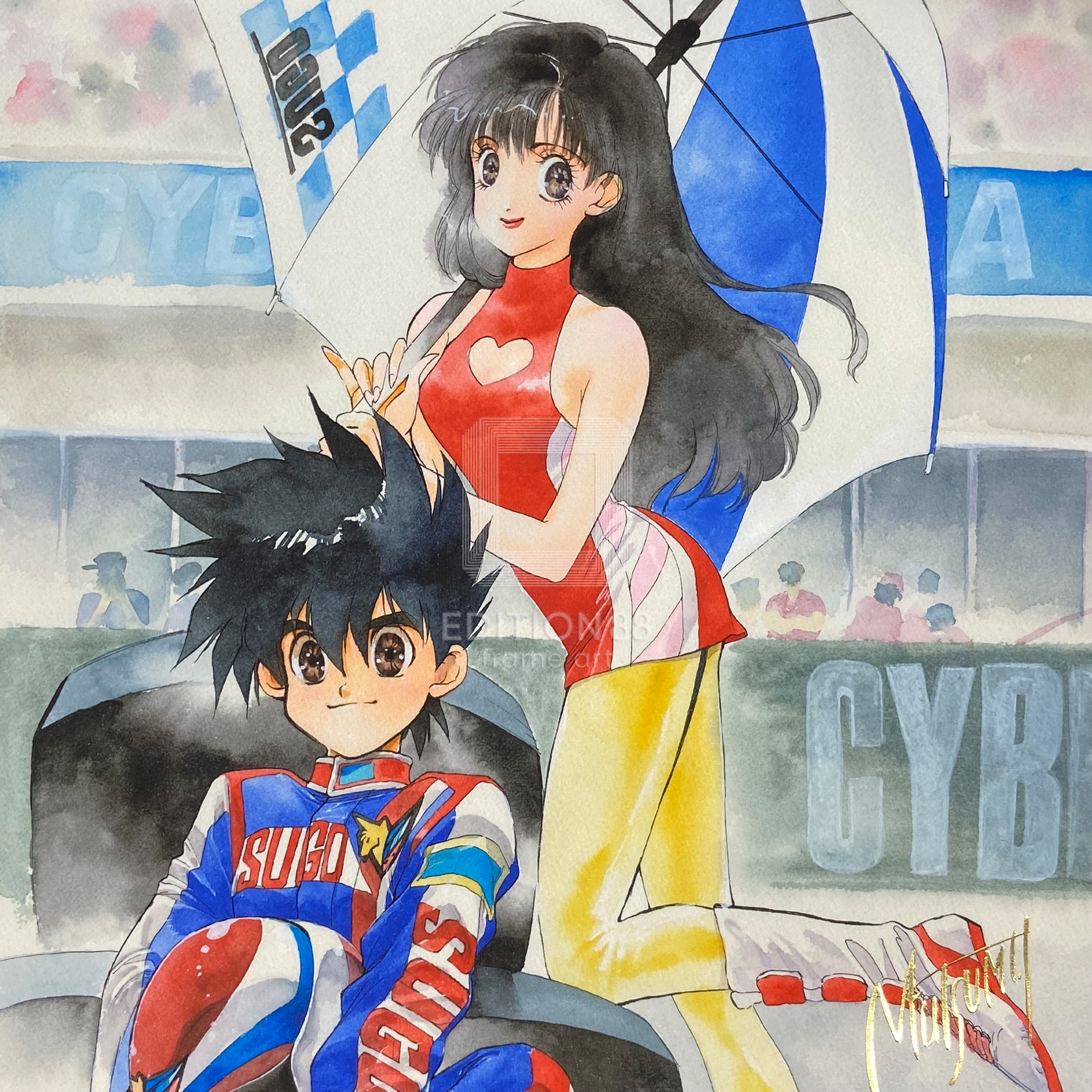 「新世紀GPXサイバーフォーミュラ」88グラフ7/いのまたむつみ（箔押しサイン入り）