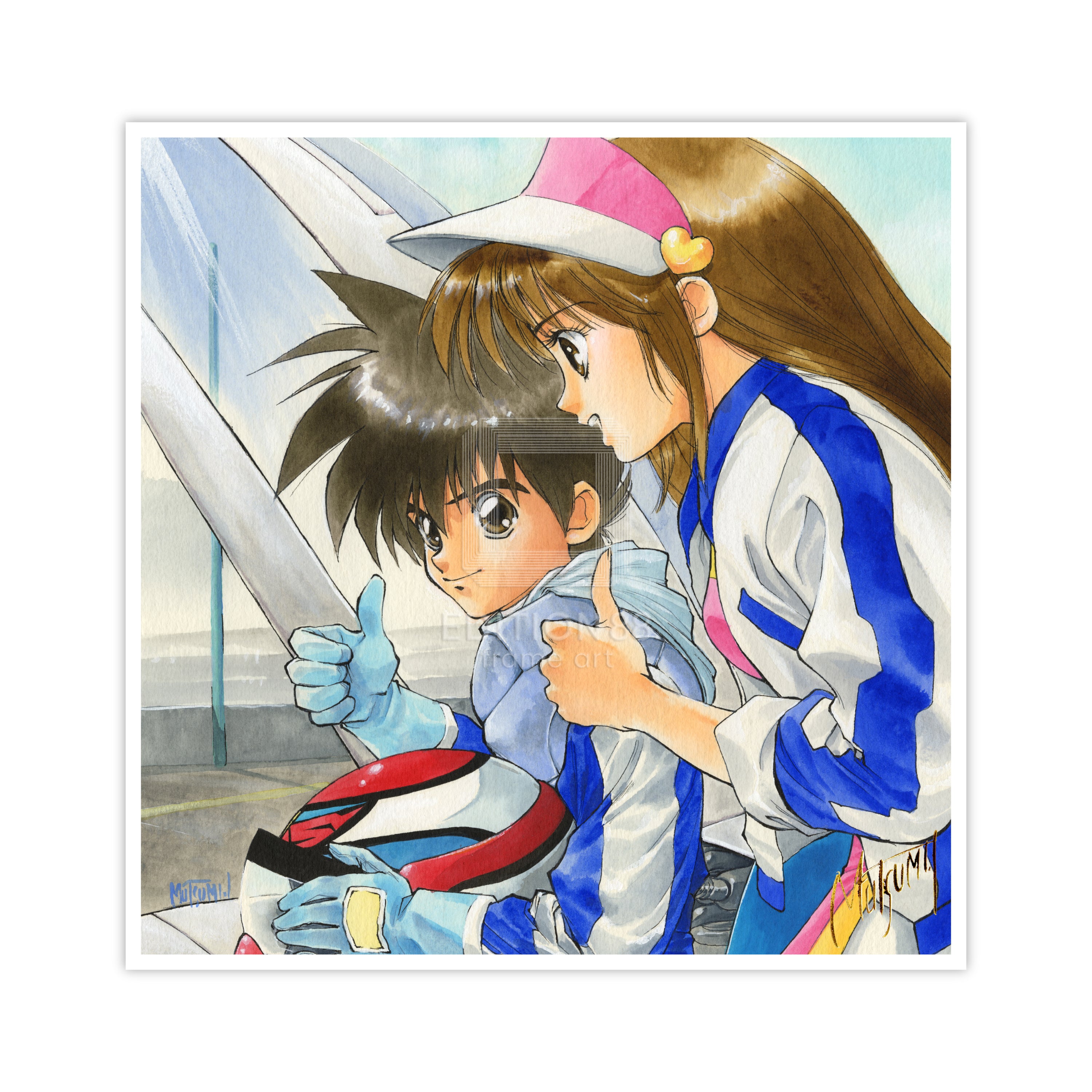 「新世紀GPXサイバーフォーミュラ」88グラフ8/いのまたむつみ（箔押しサイン入り）