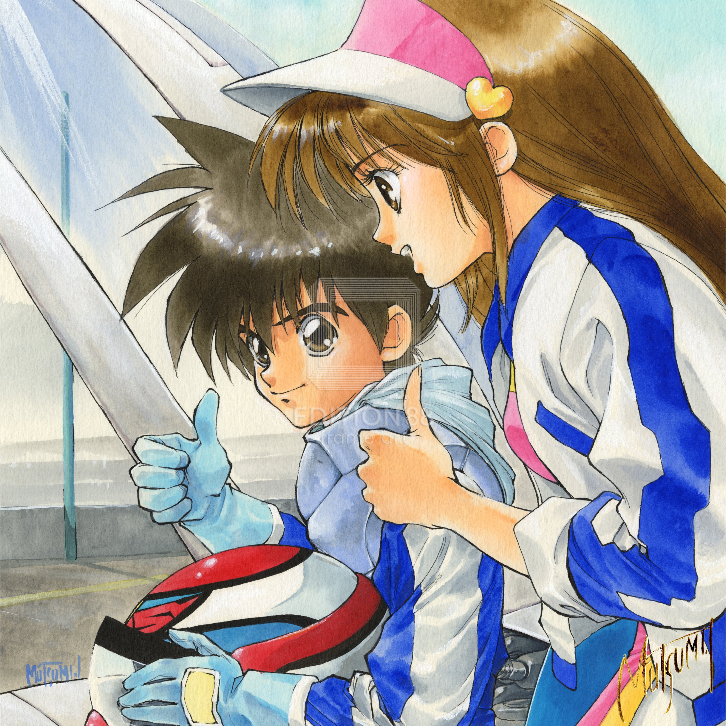 「新世紀GPXサイバーフォーミュラ」88グラフ8/いのまたむつみ（箔押しサイン入り）