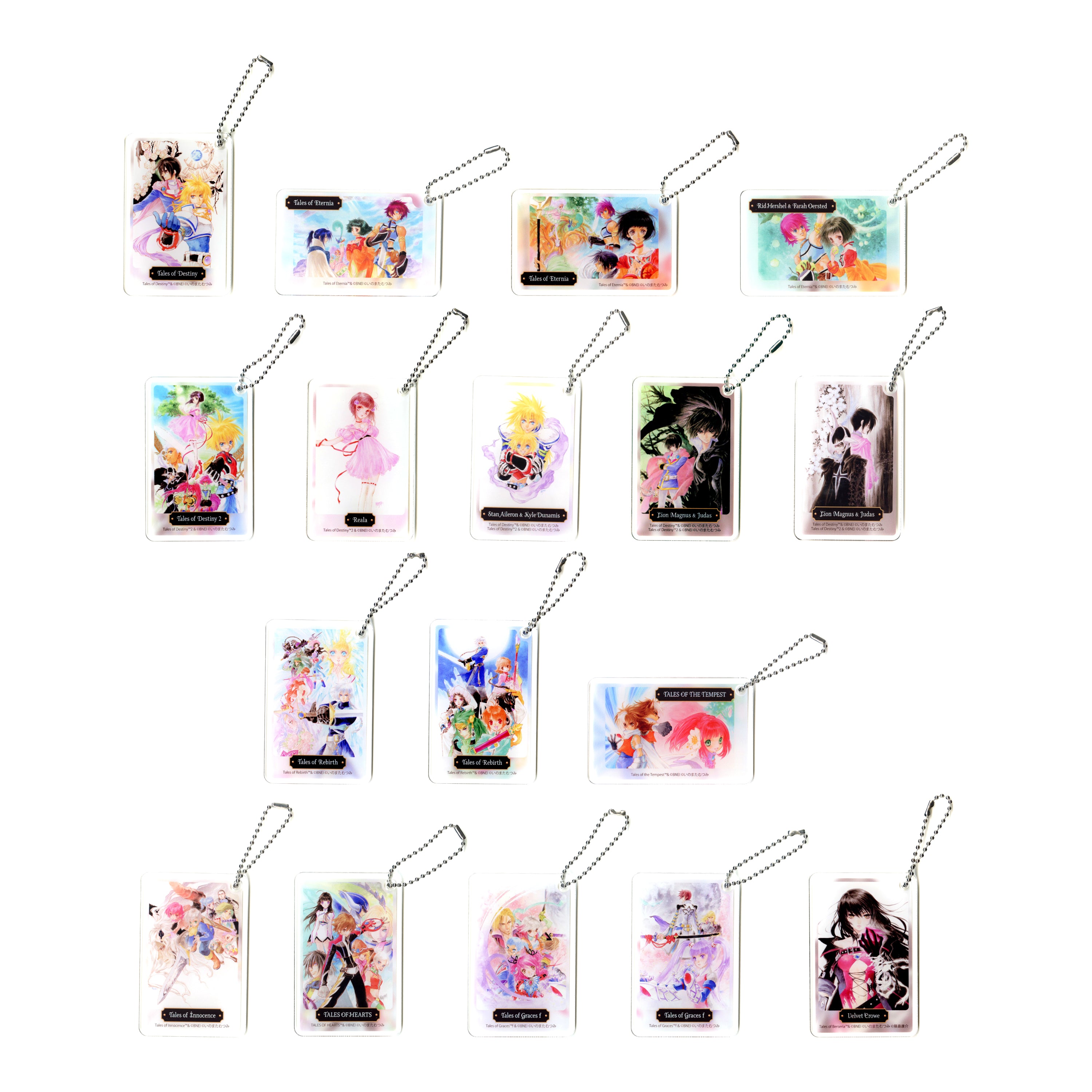 アクリルアートキーホルダー　コンプリートセット『テイルズ オブ』シリーズ/いのまたむつみ