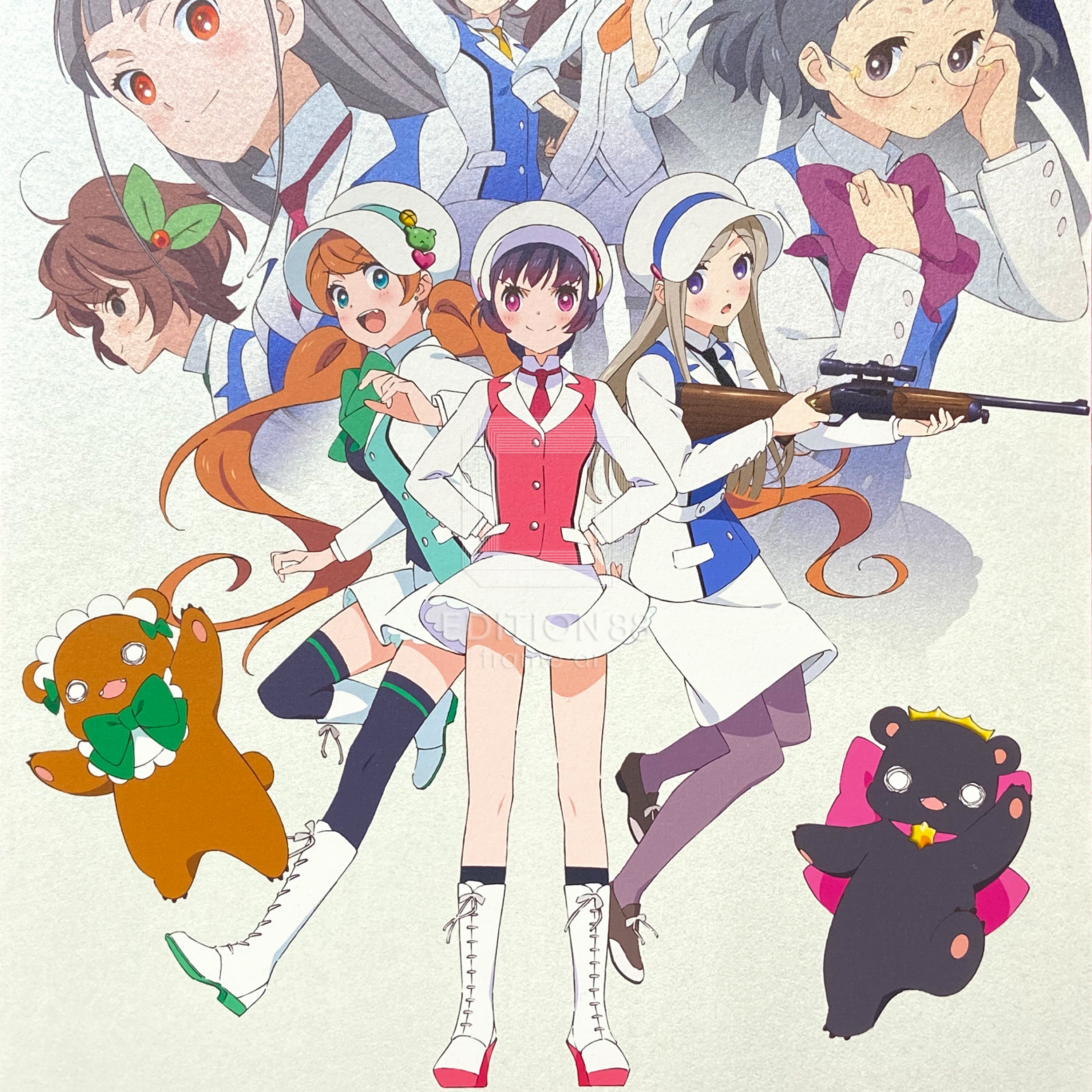 ユリ熊嵐 アニメ サイン 限定 特典 未使用 ユリ熊嵐」88グラフ2『キービジュアル』プラチナ版(幾原邦彦直筆サイン