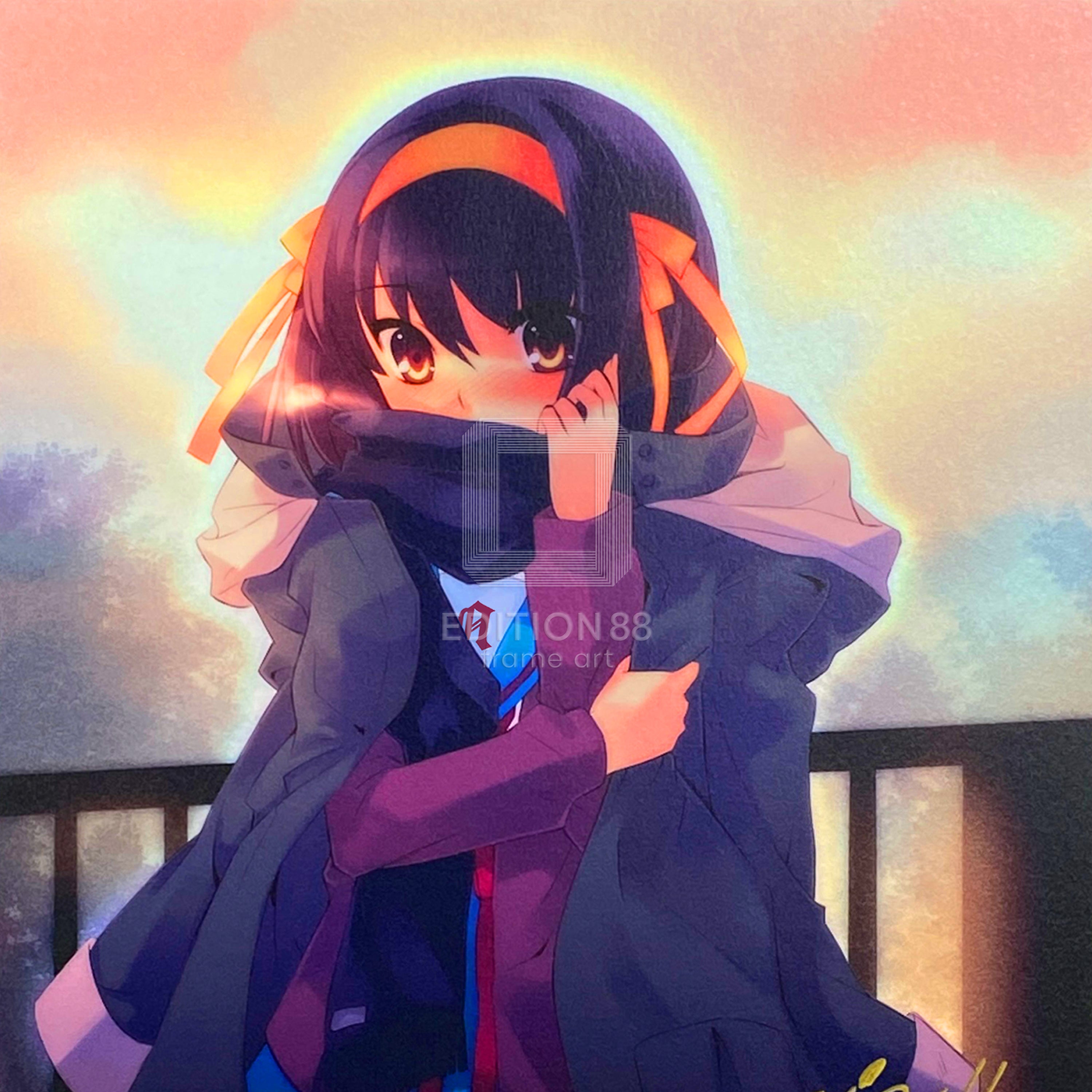 涼宮ハルヒシリーズ」88グラフ10 プラチナ版/ いとうのいぢ（直筆