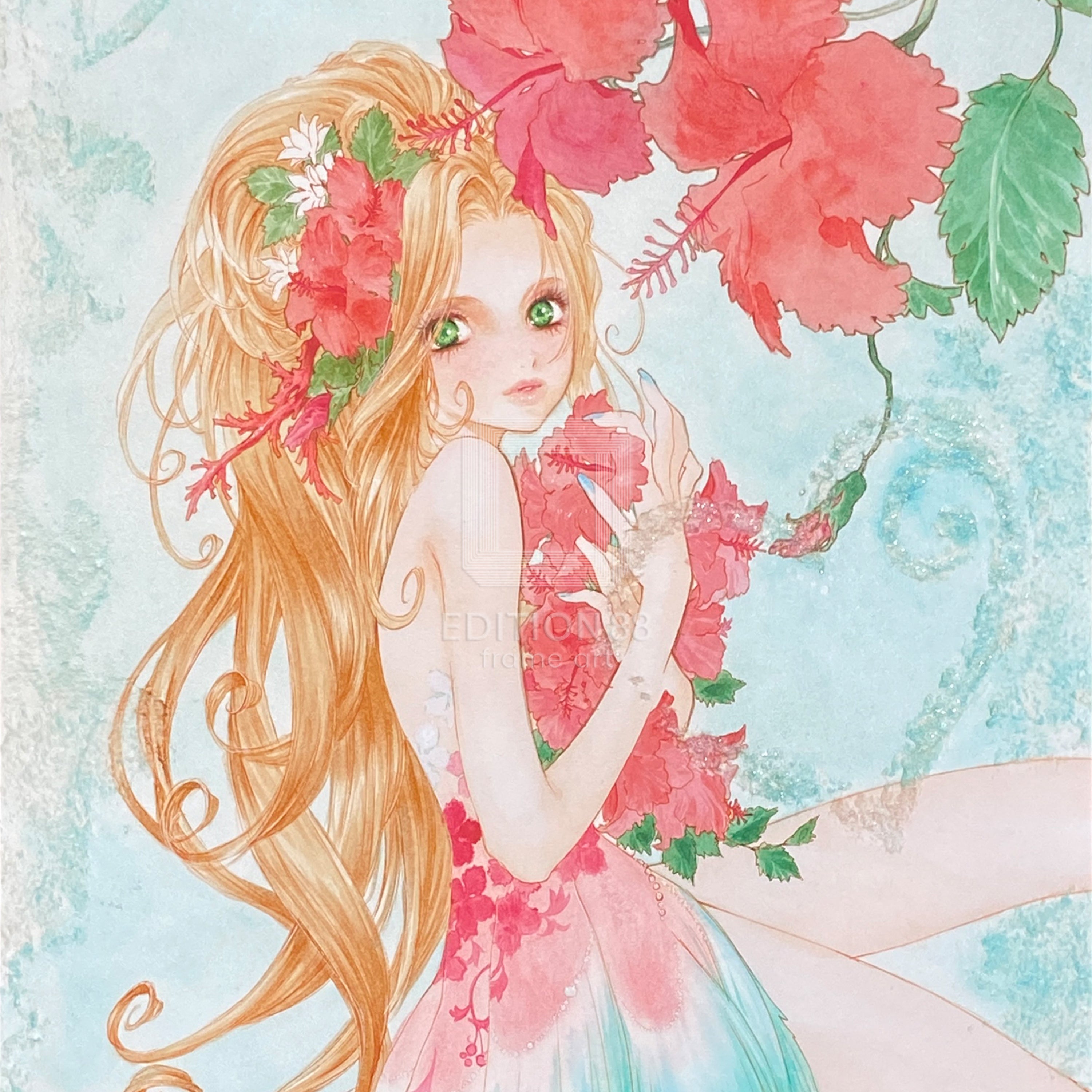 88グラフ「Hibiscus」 プラチナ版/いのまたむつみ（箔押しサイン入り）