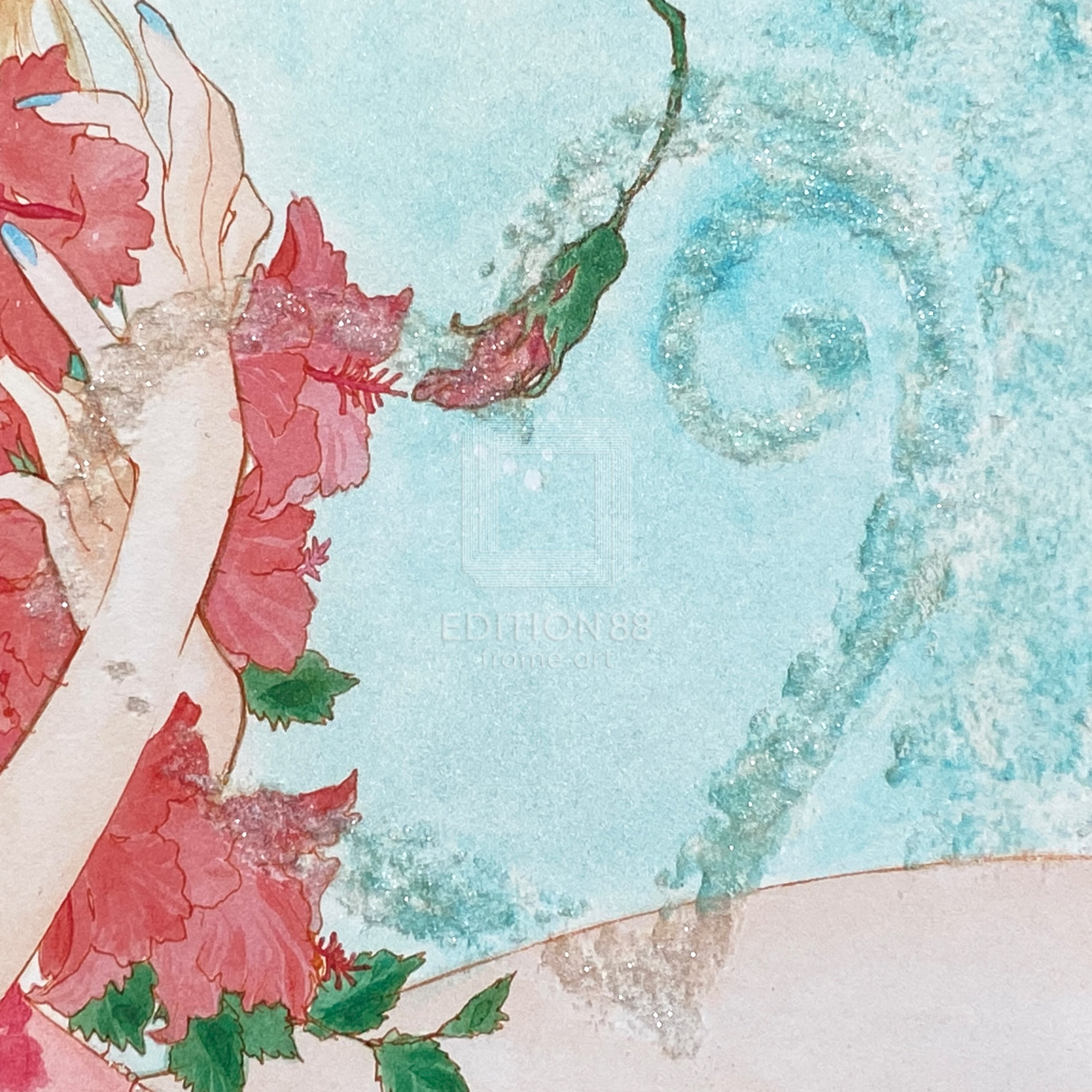 88グラフ「Hibiscus」 プラチナ版/いのまたむつみ（箔押しサイン入り）