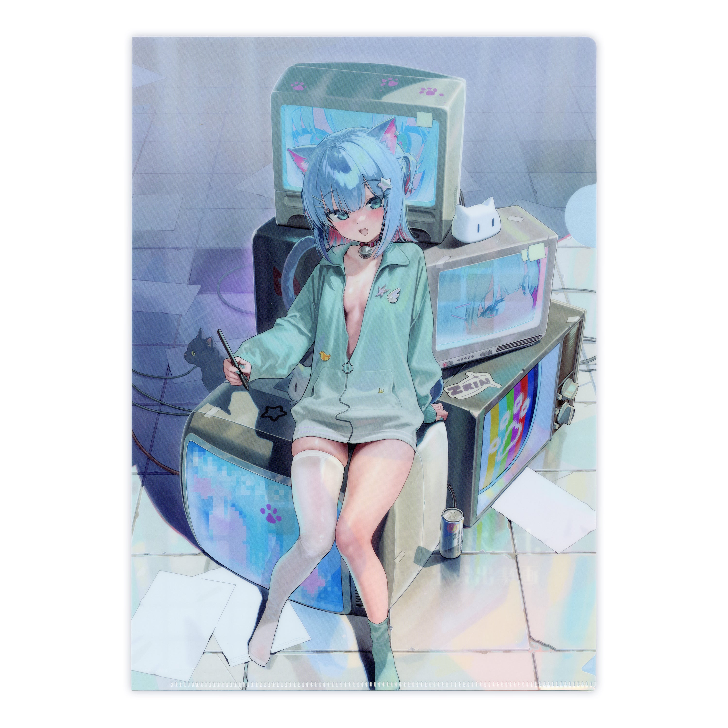 アート付きクリアファイル/カンザリン