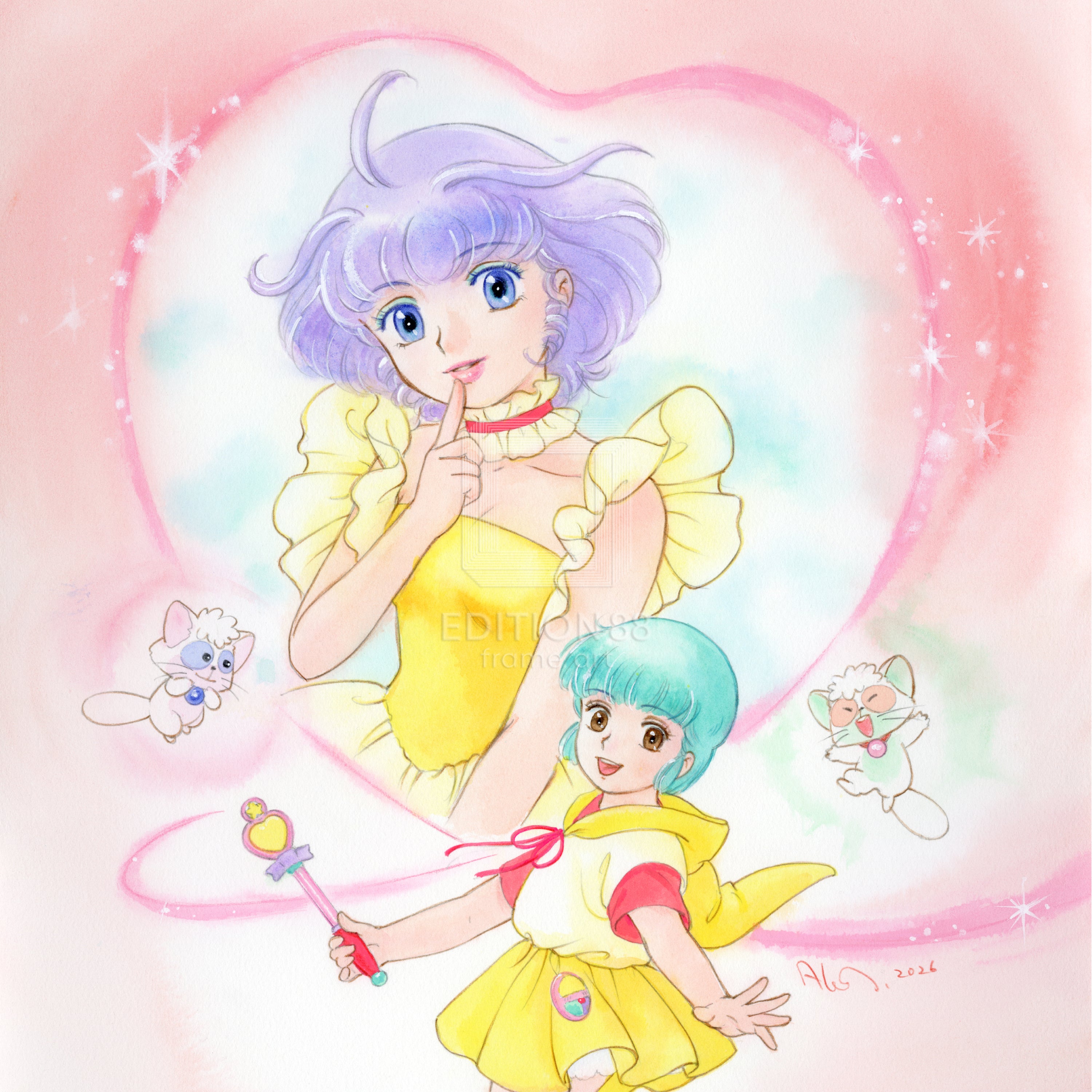 みぃ（感謝）/4 魔法の天使クリィミーマミ」 88グラフ Pimple Pample / 高田明美（直筆