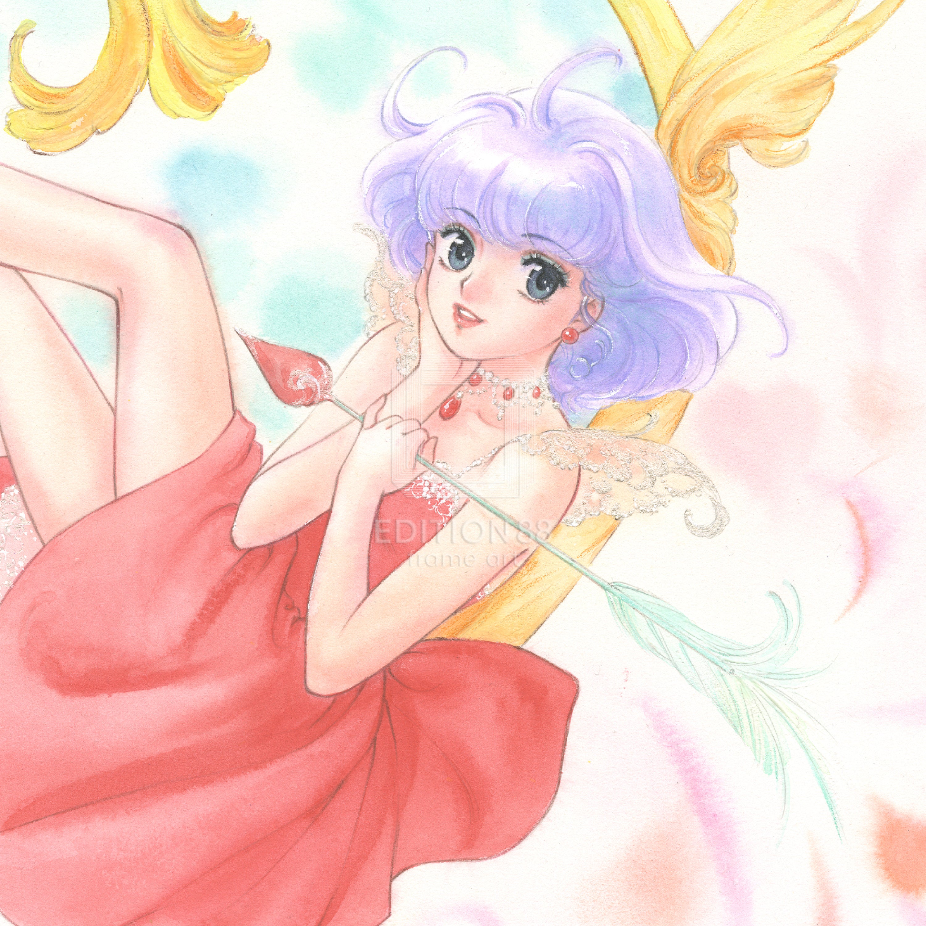 魔法の天使クリィミーマミ」 88グラフ DX ハートのユリ椅子/ 高田明美