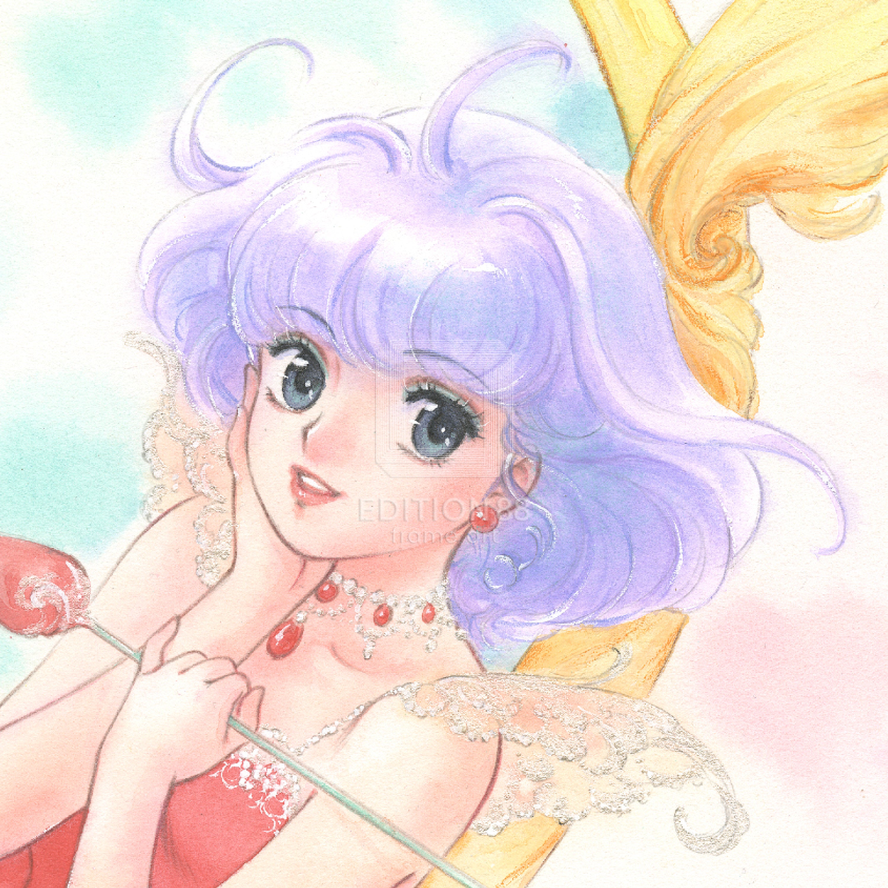 魔法の天使クリィミーマミ」 88グラフ DX ハートのユリ椅子/ 高田明美