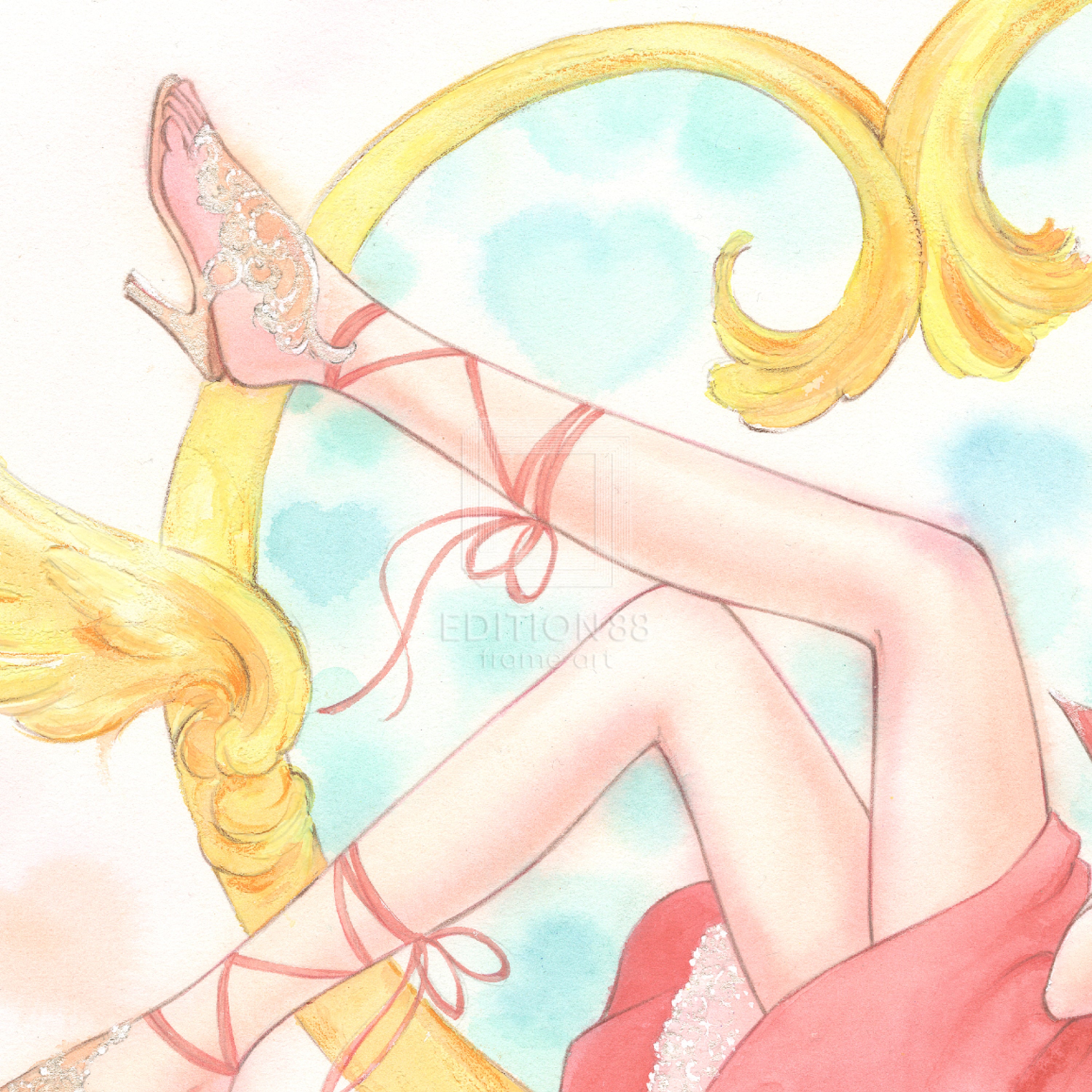 「魔法の天使クリィミーマミ」 88グラフ DX ハートのユリ椅子/ 高田明美（直筆サイン入り/限定100枚）