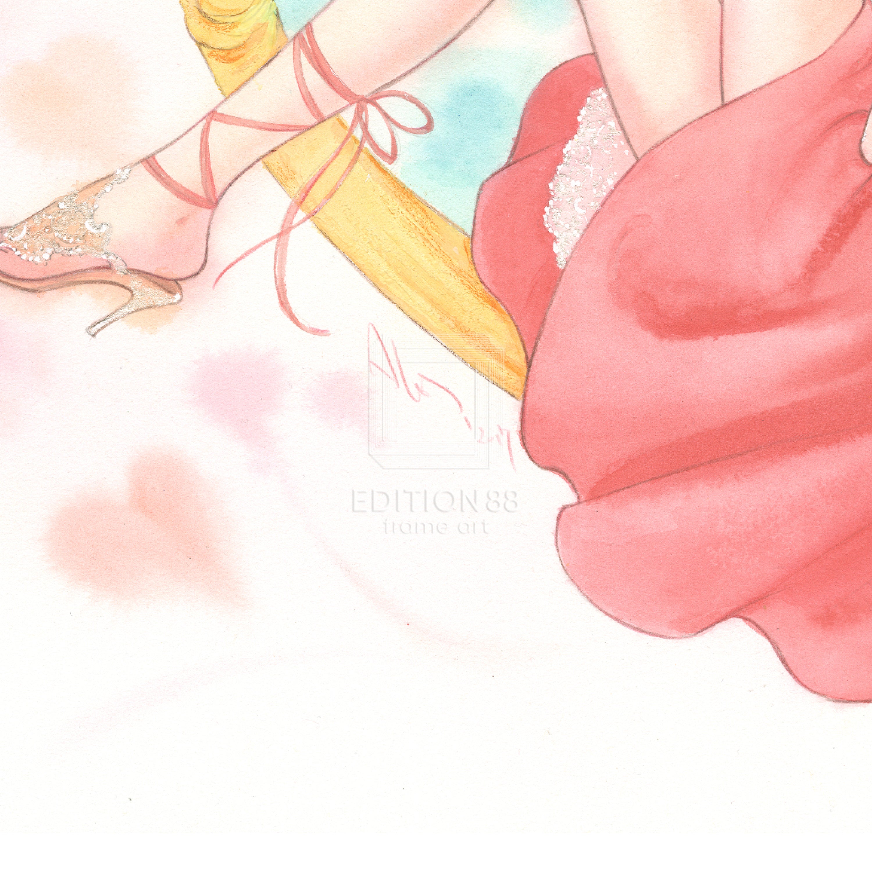 「魔法の天使クリィミーマミ」 88グラフ DX ハートのユリ椅子/ 高田明美（直筆サイン入り/限定100枚）