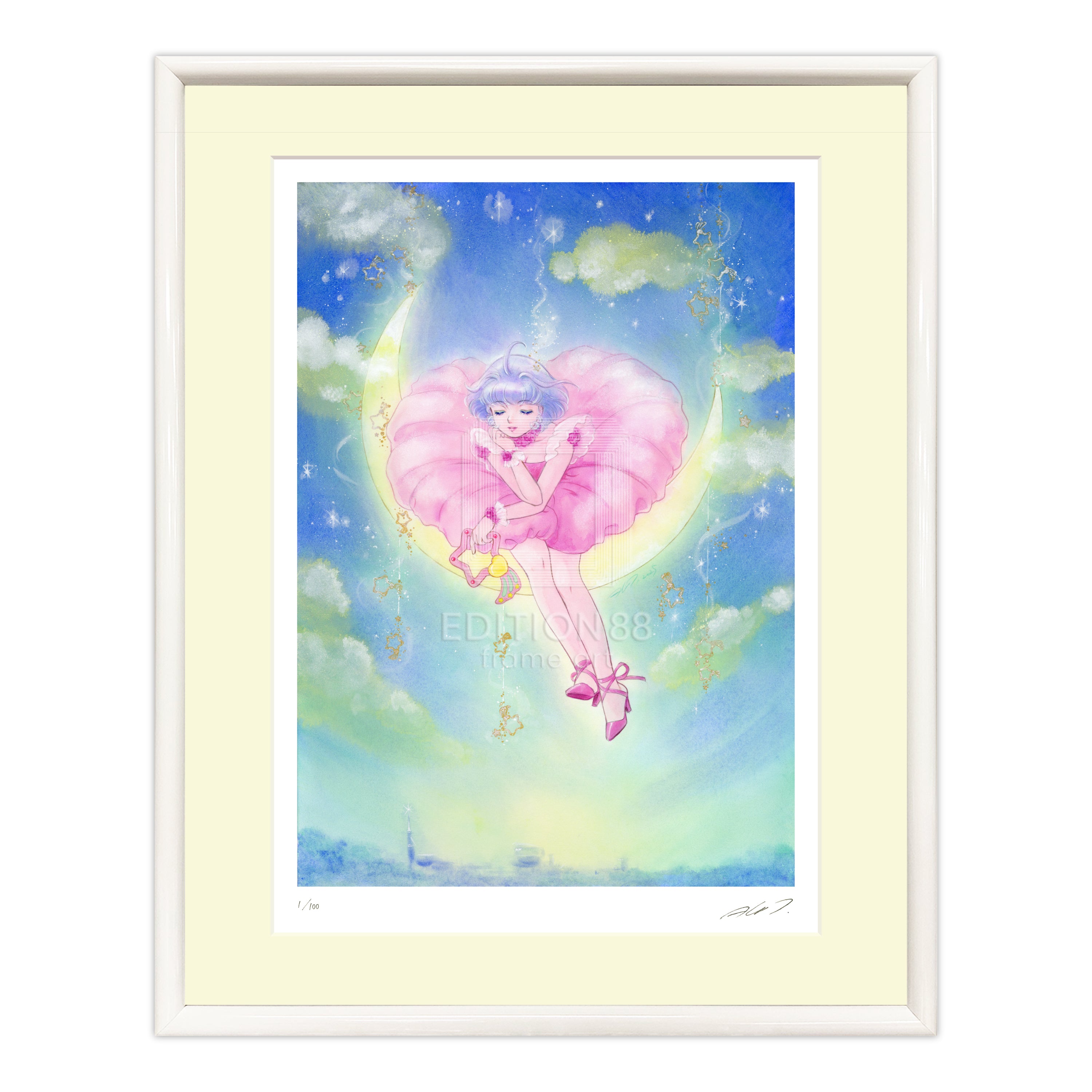 「魔法の天使クリィミーマミ」88グラフ 星降る月夜 /高田明美（直筆サイン入り / 限定100枚）