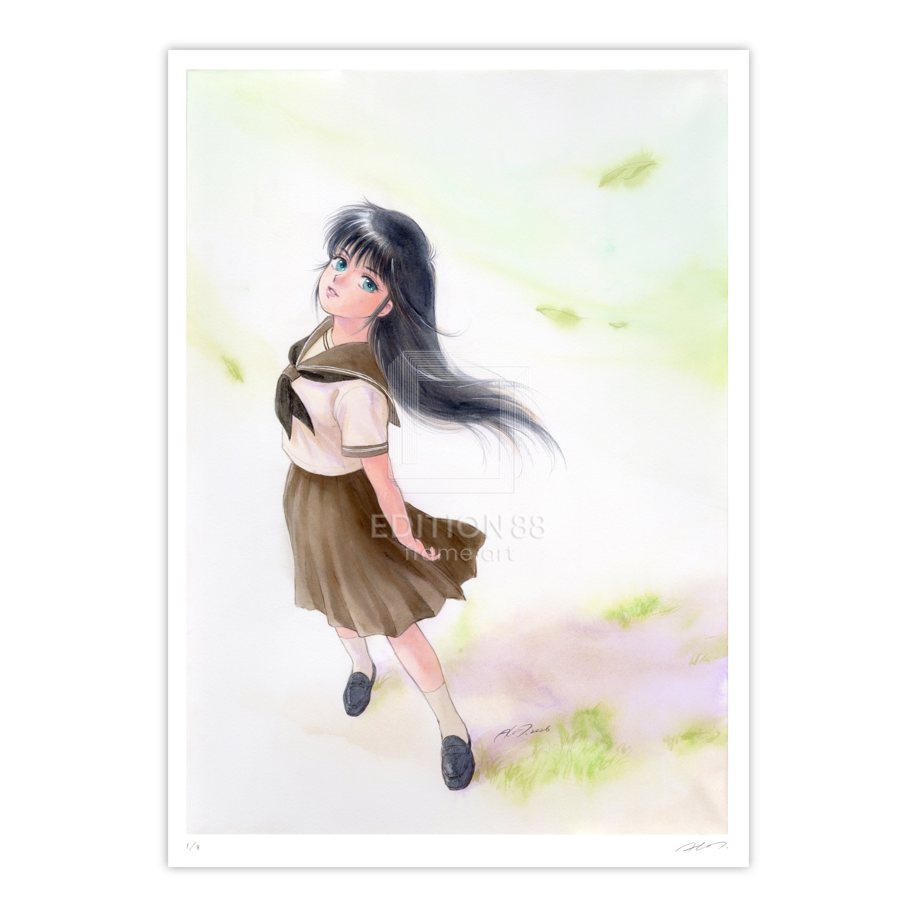 「きまぐれオレンジ☆ロード」88グラフ25 （スペシャル版）/ 高田明美（直筆サイン入り / 裏板サイン入り / 限定8枚）