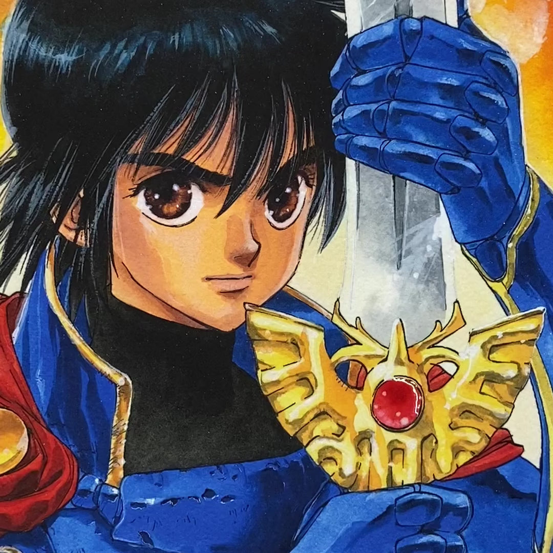ドラゴンクエストⅠ 初代 完品 美品 レア 希少 稀少 貴重 小説ドラゴンクエストⅠ」88グラフ/いのまたむつみ（箔押しサイン入り）