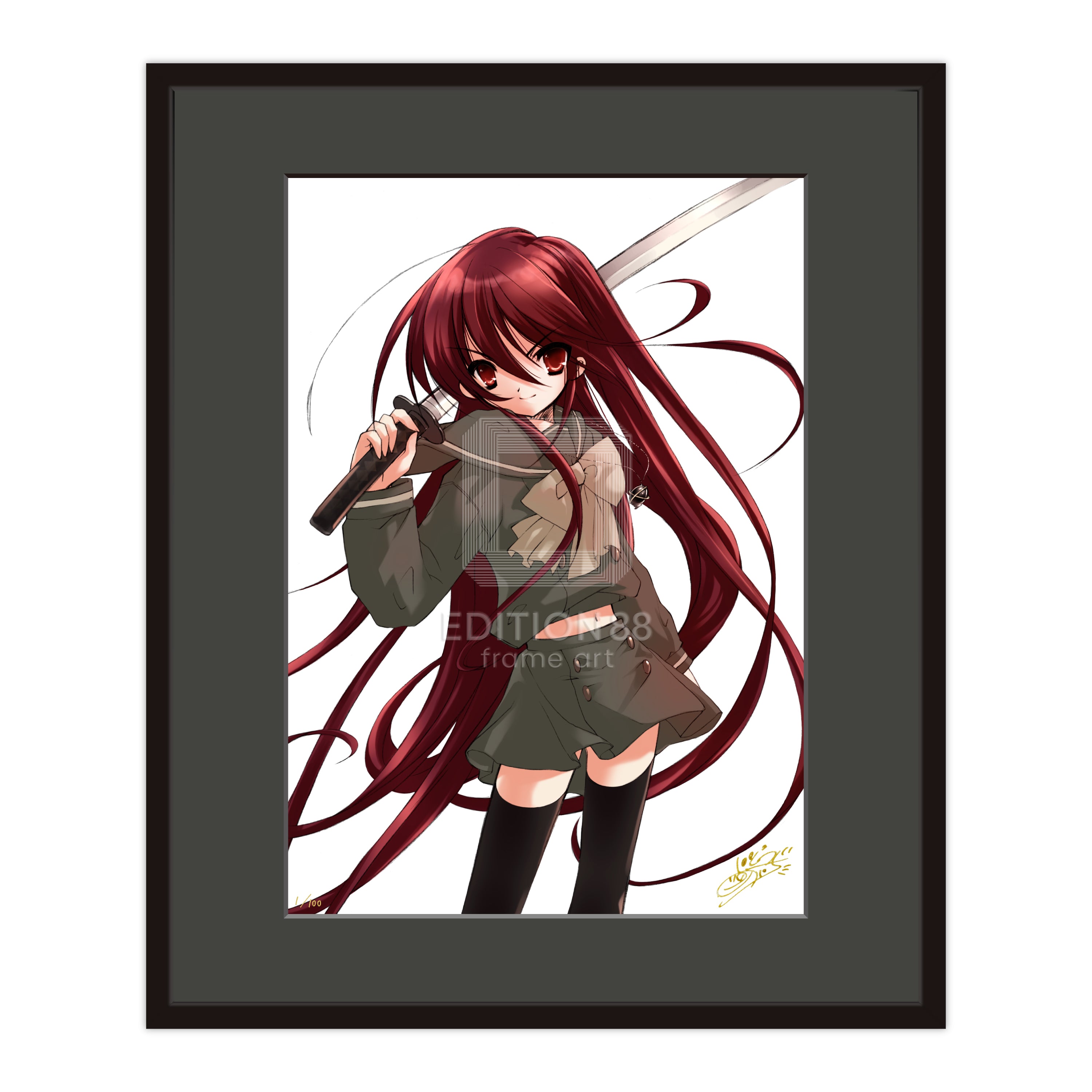 「灼眼のシャナ」88グラフ15（「灼眼のシャナ」カバーイラスト）/ いとうのいぢ（直筆サイン入り/限定100枚）