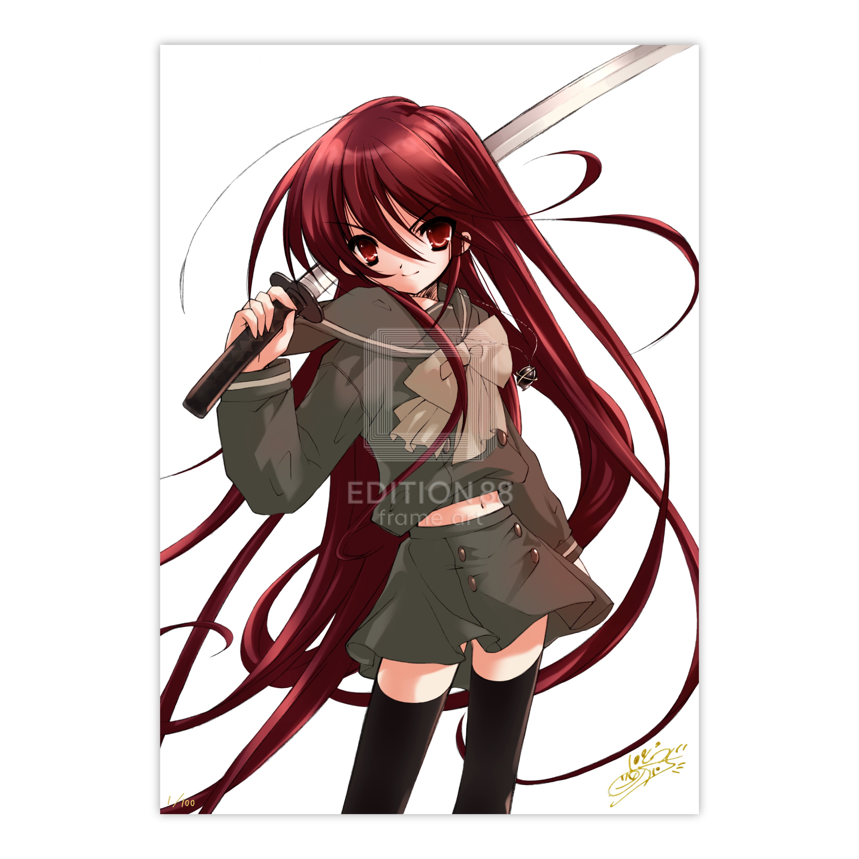 「灼眼のシャナ」88グラフ15（「灼眼のシャナ」カバーイラスト）/ いとうのいぢ（直筆サイン入り/限定100枚）