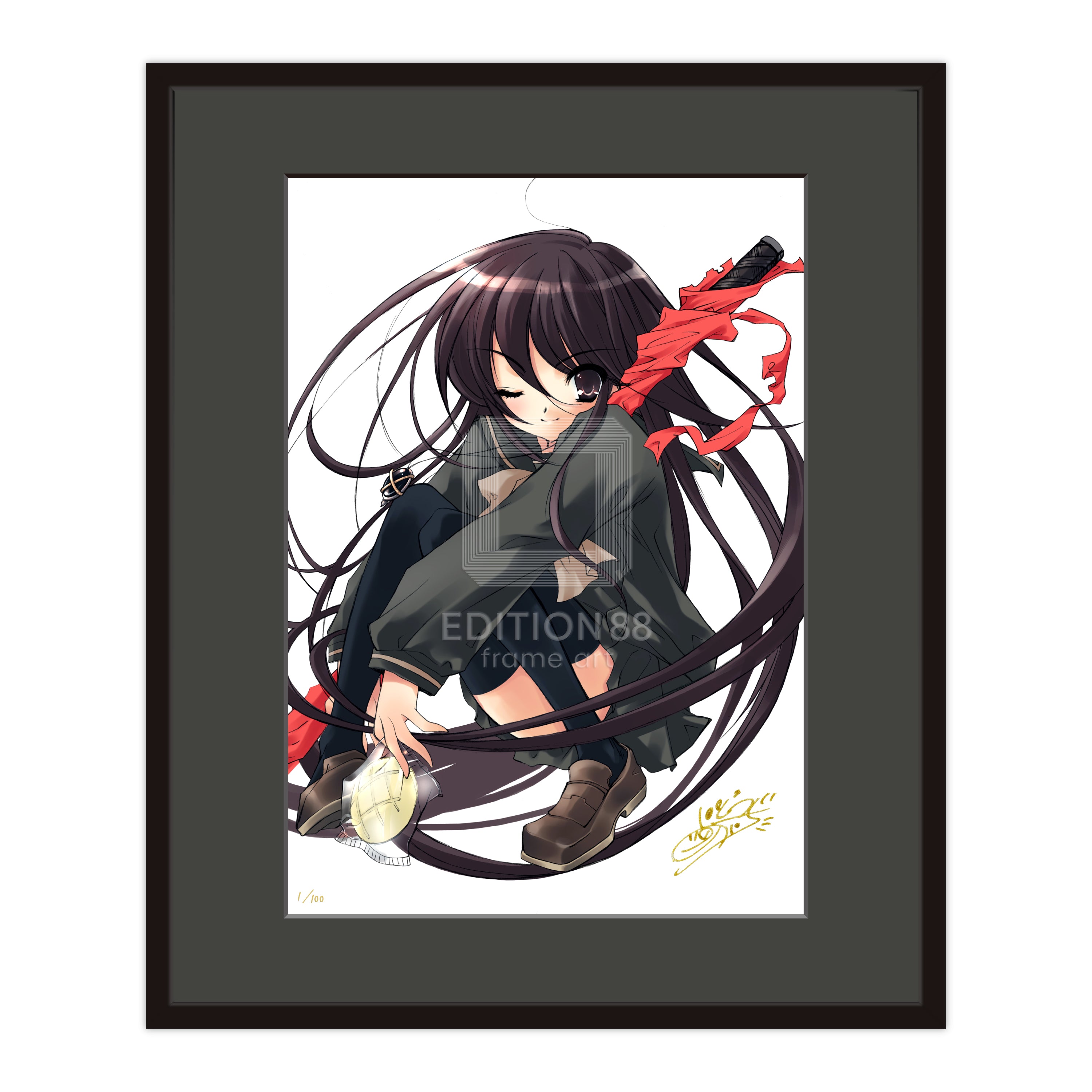 「灼眼のシャナ」88グラフ16（「灼眼のシャナⅡ」カバーイラスト）/ いとうのいぢ（直筆サイン入り/限定100枚）