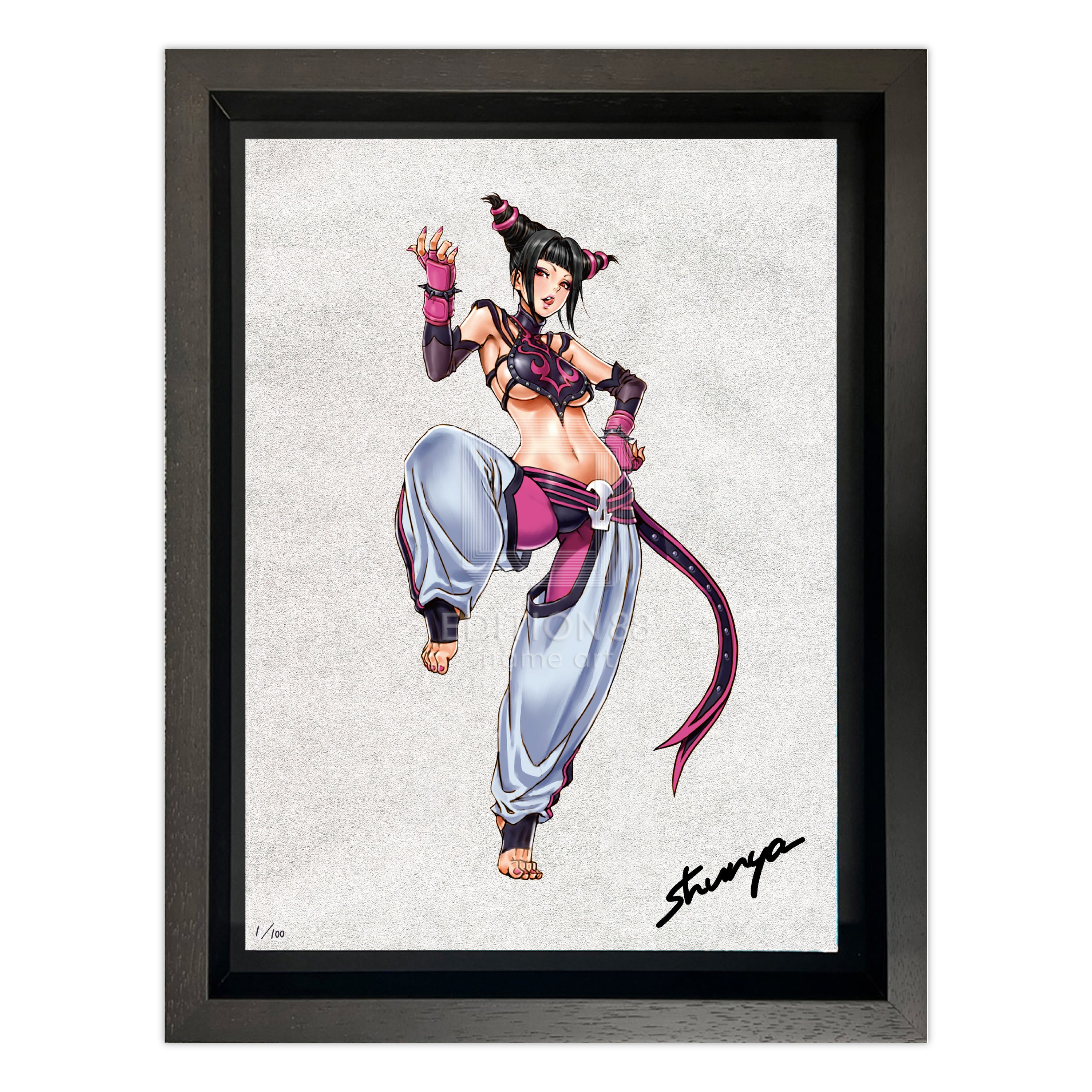 「STREET FIGHTER 美少女」88グラフ シルバー仕様 ジュリ/ 山下しゅんや(直筆サイン入り/限定100枚)