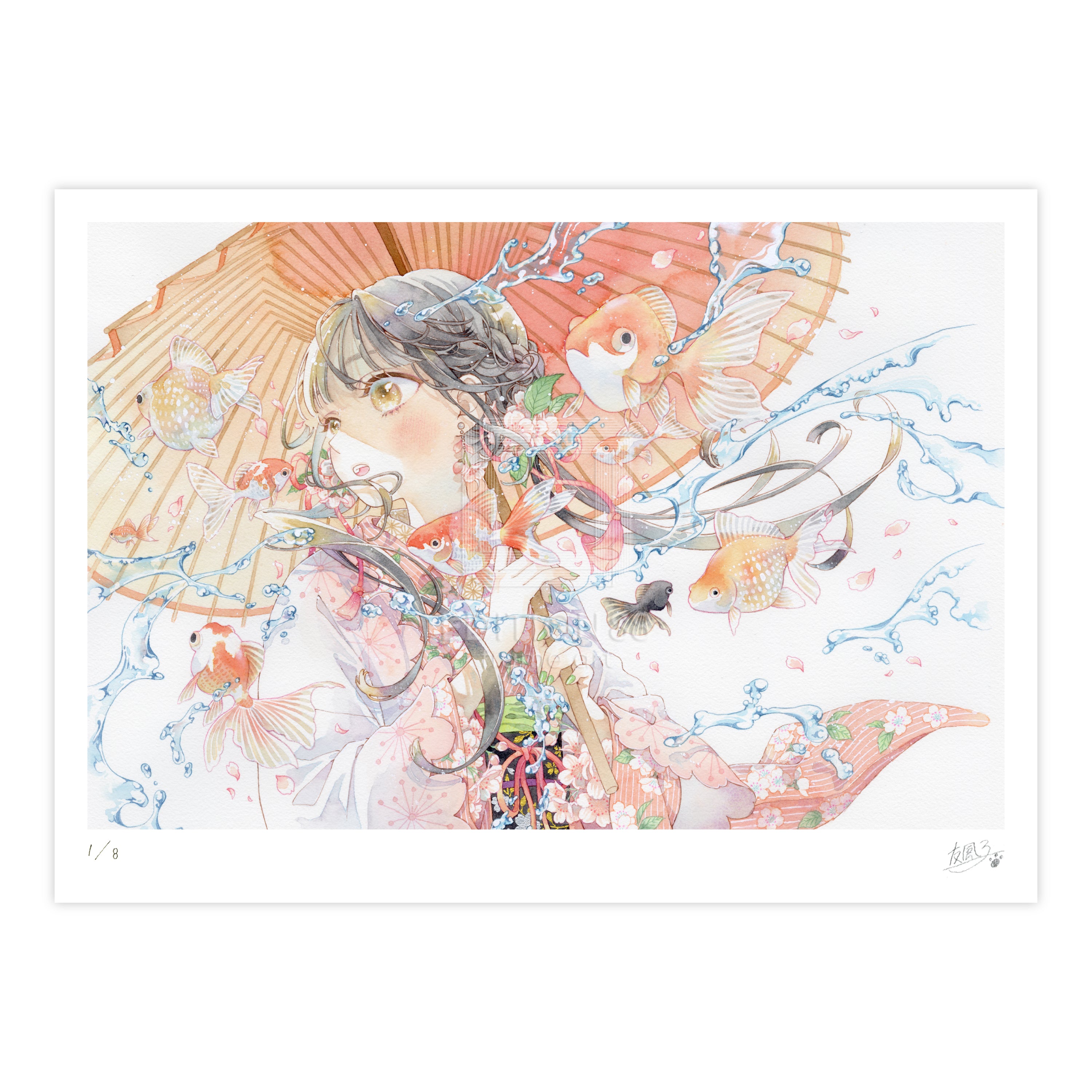 88グラフ1 『澪』 プラチナ版 / 友風子（直筆サイン＆作家手彩入り/限定8枚）