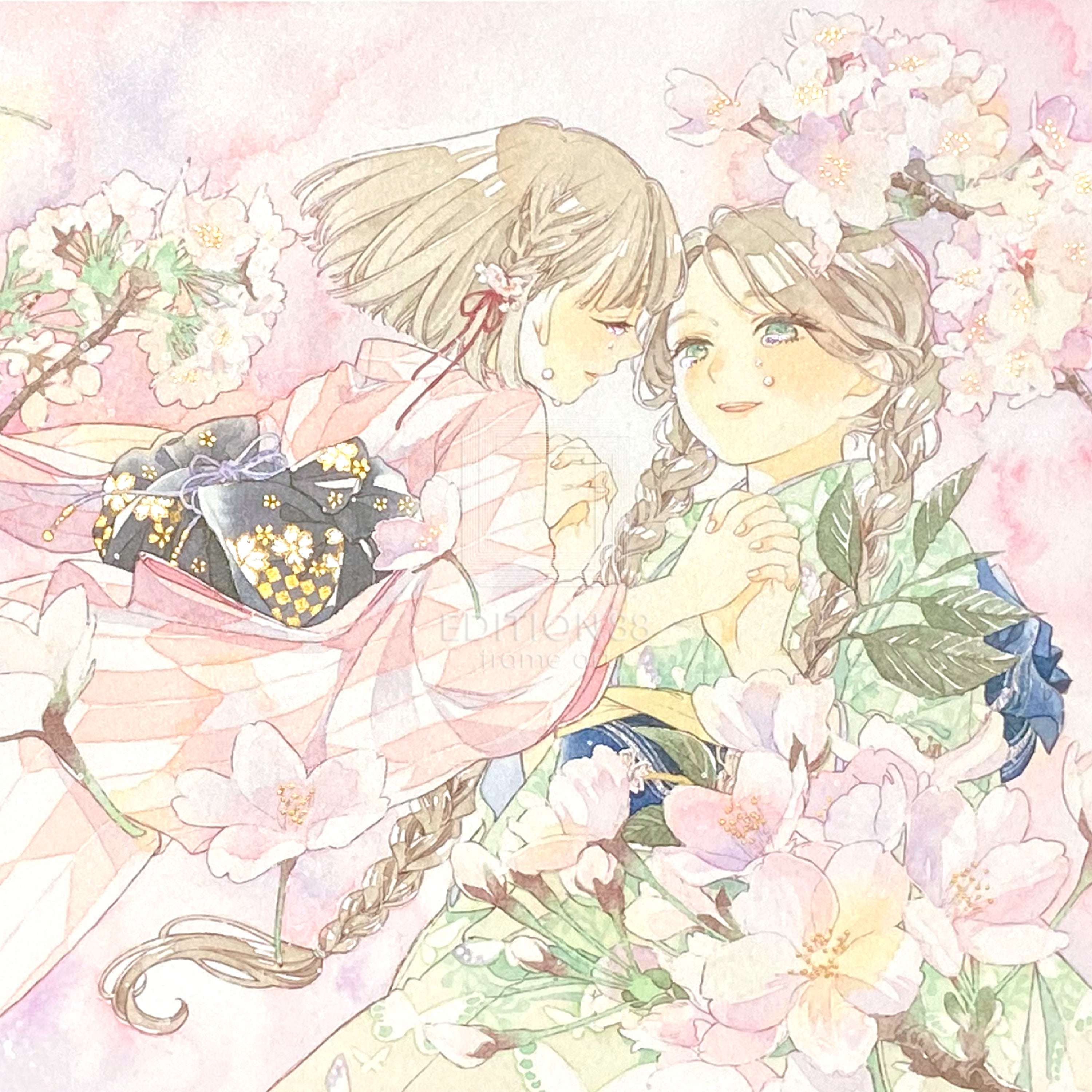 88グラフ2 『出会いと別れ』 プラチナ版 / 友風子（直筆サイン＆作家手彩入り/限定8枚）