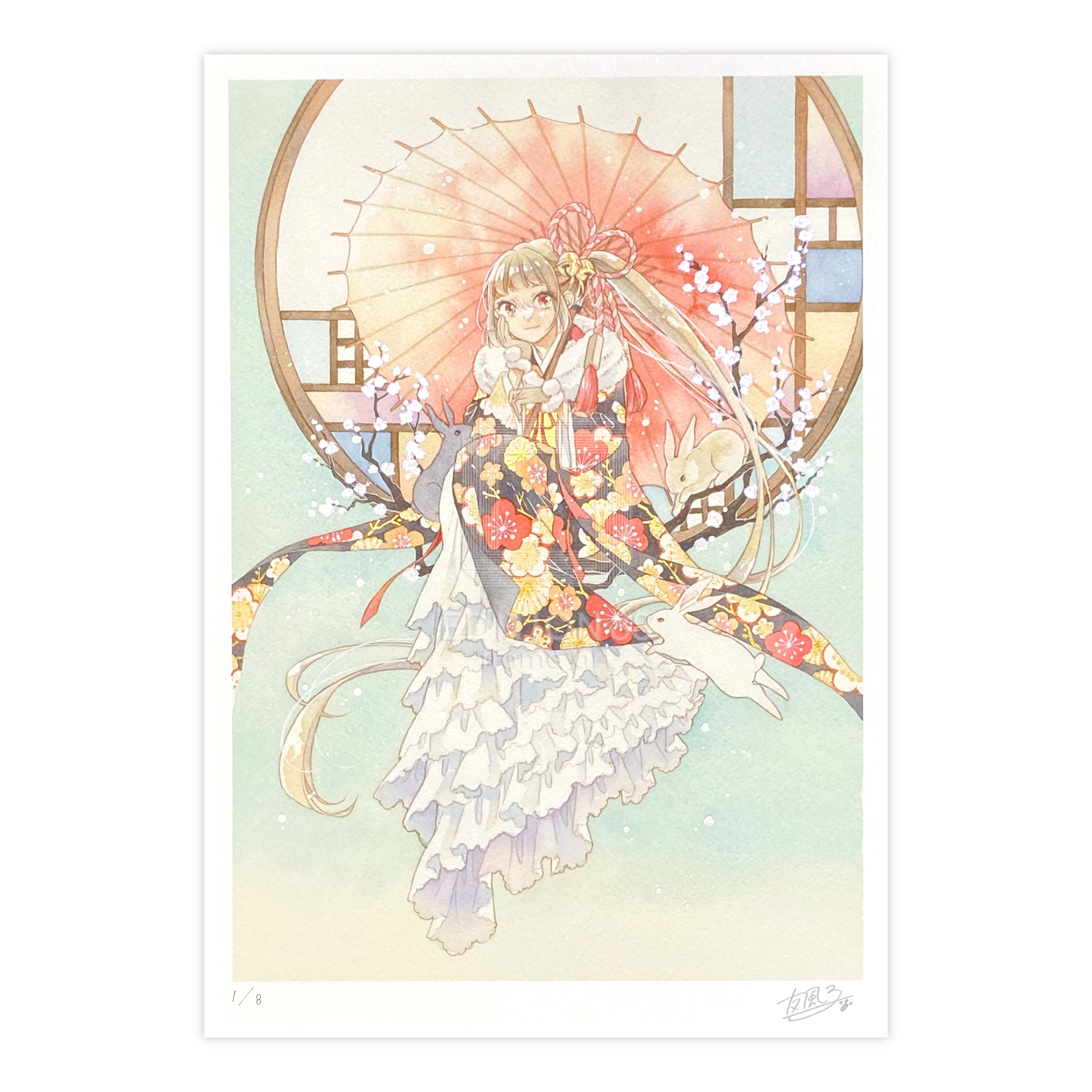 88グラフ3 『卯年』 プラチナ版 / 友風子（直筆サイン＆作家手彩入り/限定8枚）