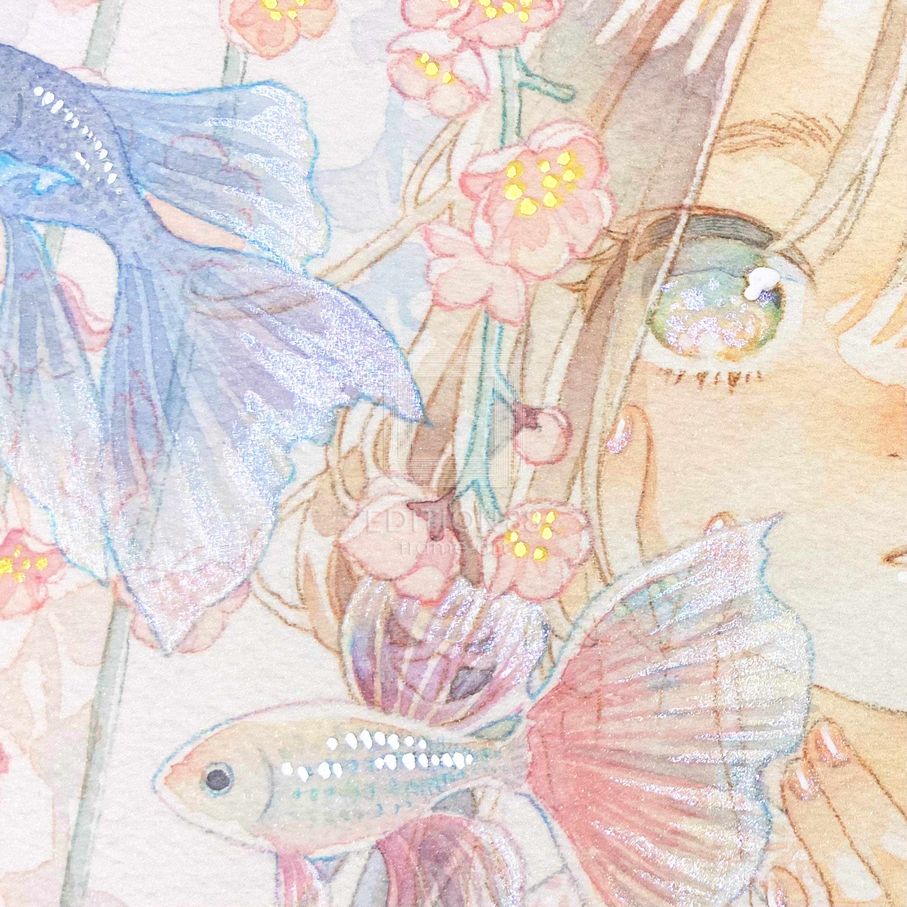 88グラフ4 『枝垂れ梅』 プラチナ版 / 友風子（直筆サイン＆作家手彩入り/限定8枚）