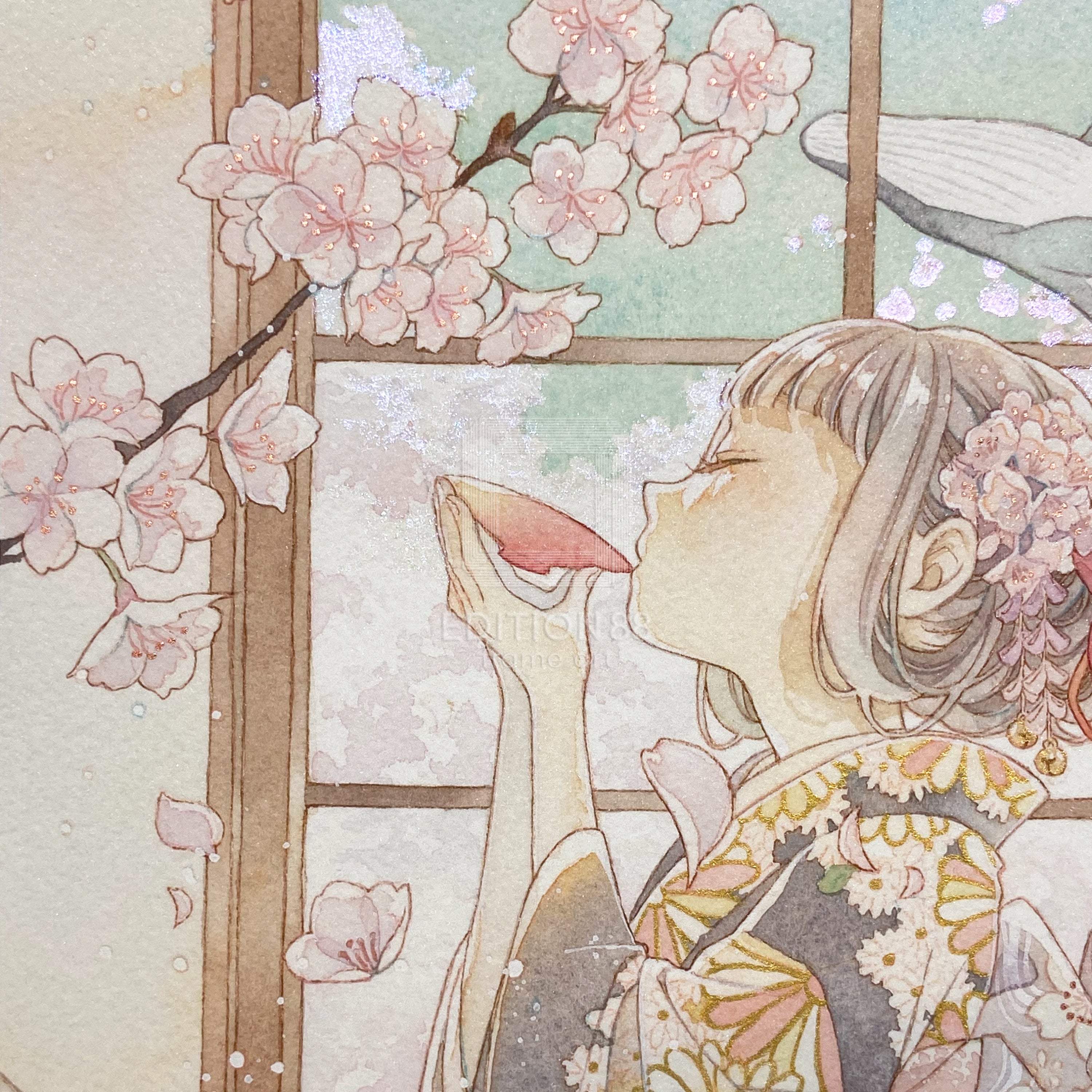 88グラフ5 『花見酒』 プラチナ版 / 友風子（直筆サイン＆作家手彩入り/