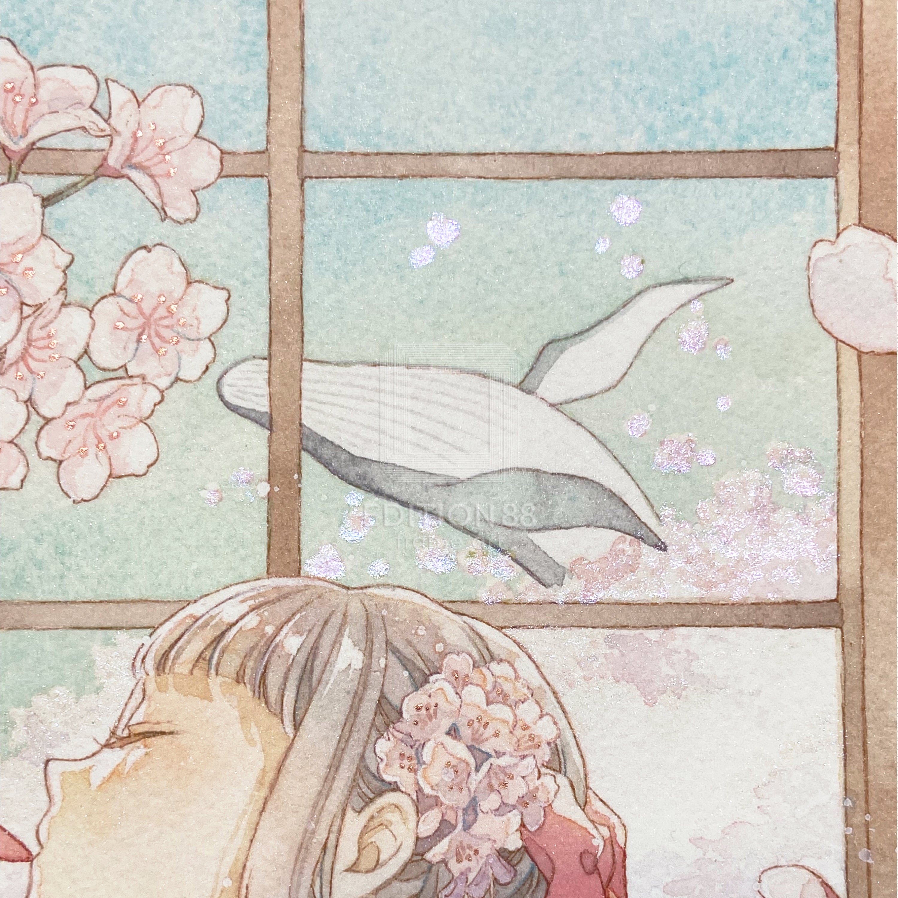 88グラフ5 『花見酒』 プラチナ版 / 友風子（直筆サイン＆作家手彩入り/