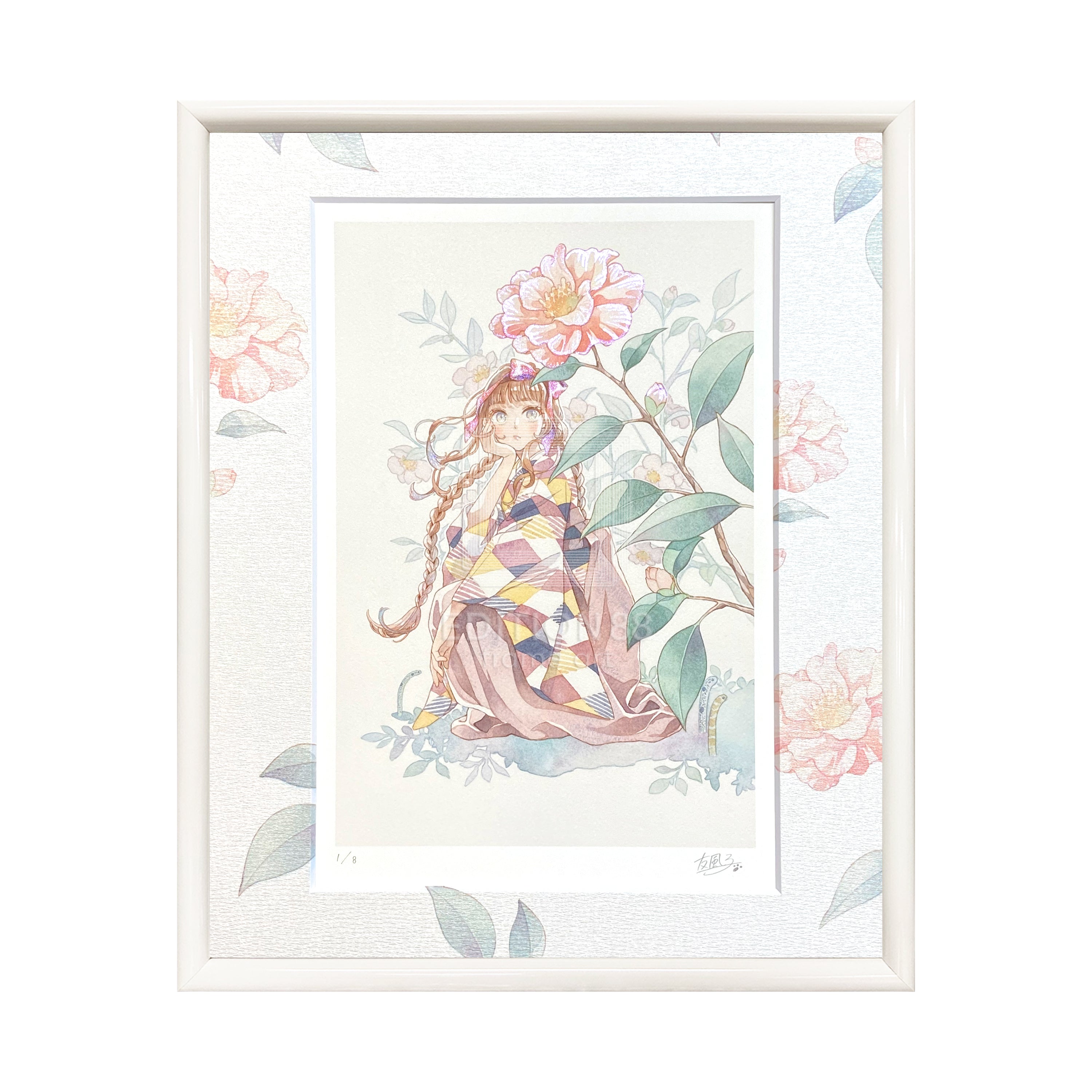 88グラフ7 『山茶花』 プラチナ版 / 友風子（直筆サイン＆作家手彩入り/限定8枚）