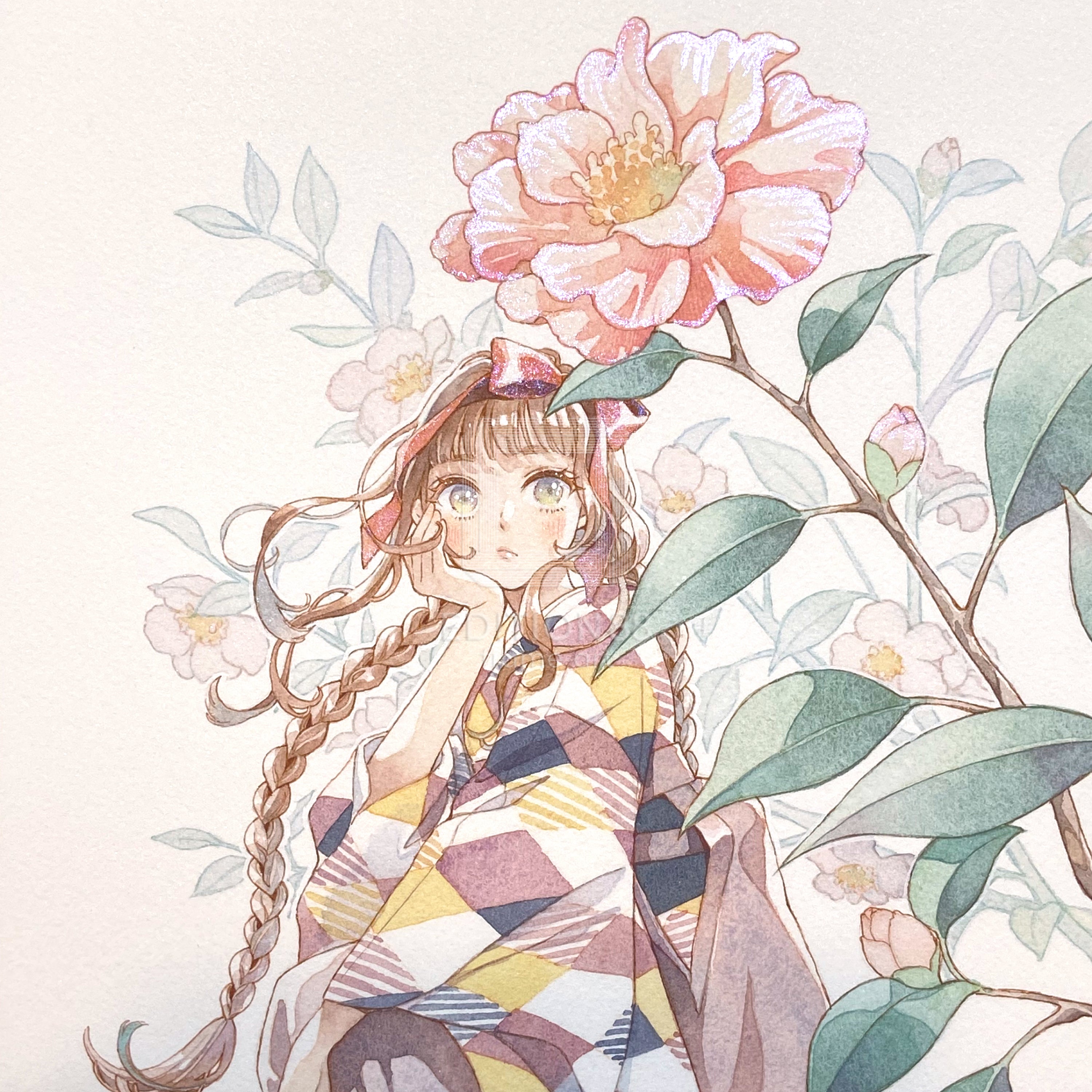 88グラフ7 『山茶花』 プラチナ版 / 友風子（直筆サイン＆作家手彩入り/限定8枚）