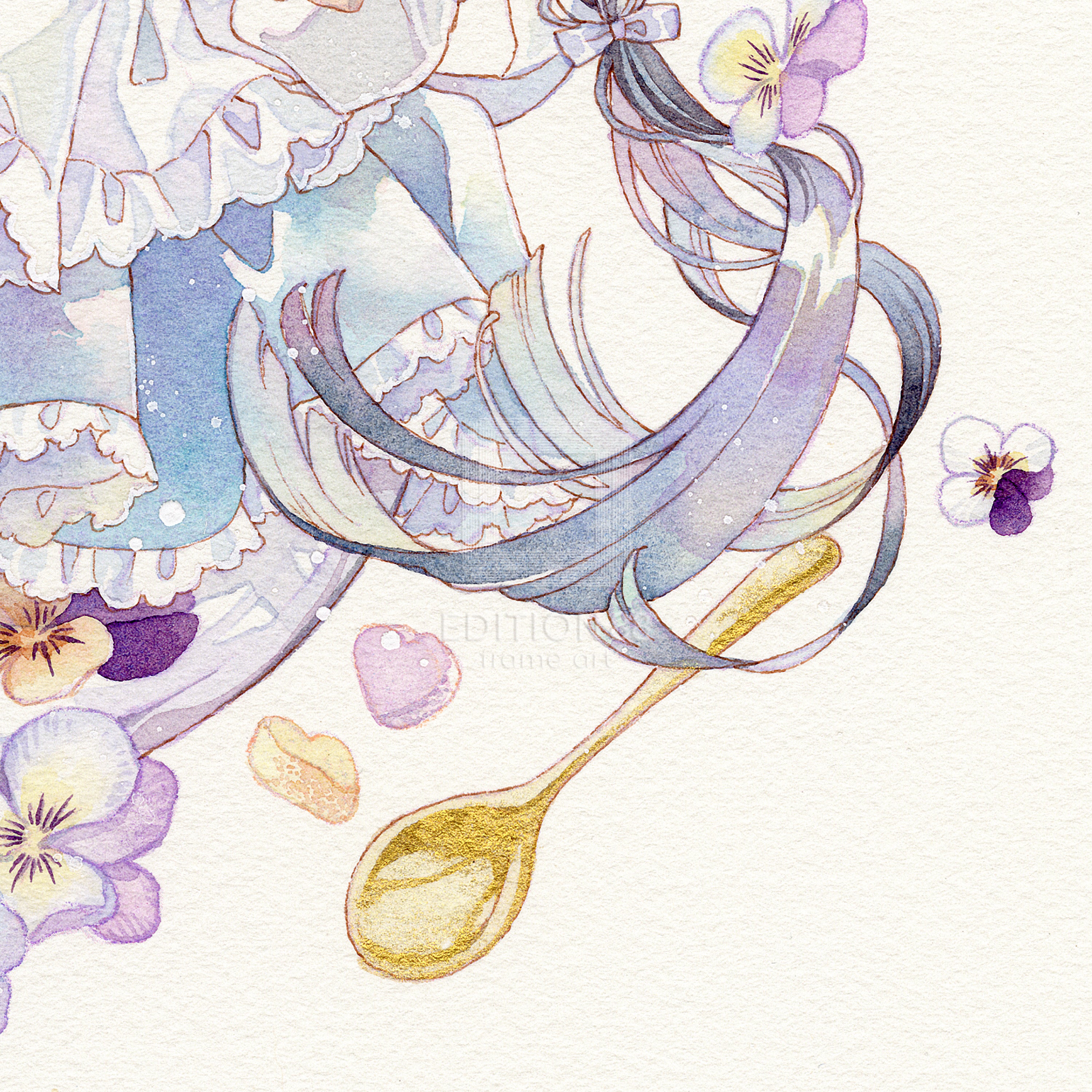 88グラフ8 『お茶会と砂糖漬け』 プラチナ版 / 友風子（直筆サイン＆作家手彩入り/限定8枚）