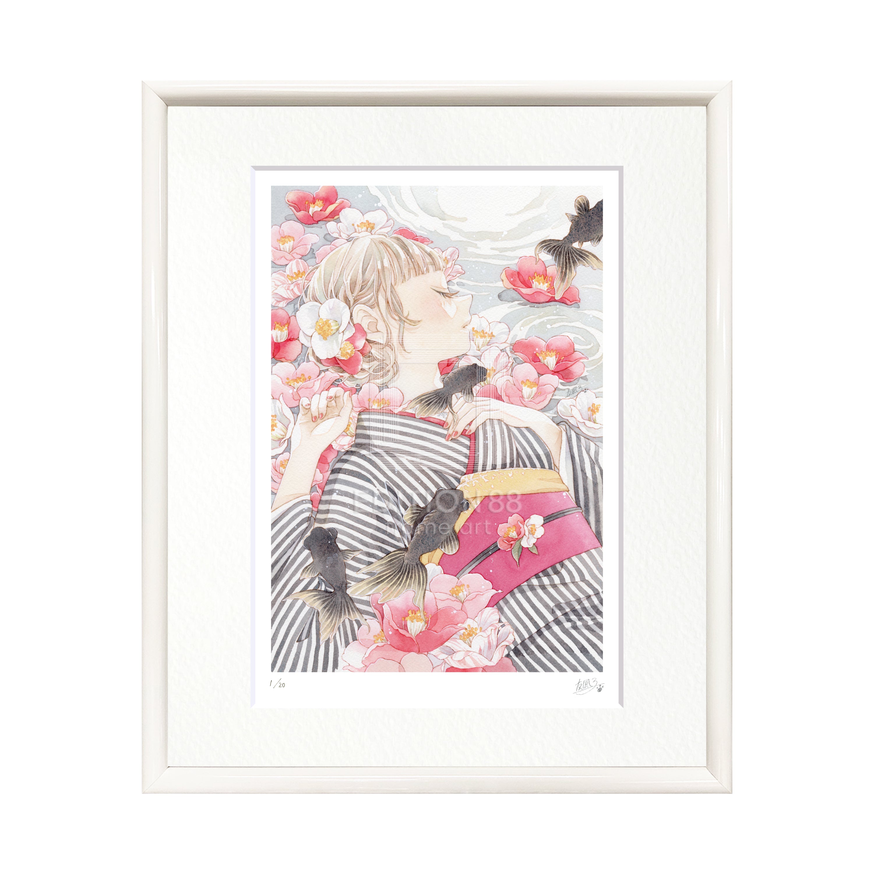 88グラフ10 『椿』 / 友風子（直筆サイン・工房手彩入り/限定20枚）