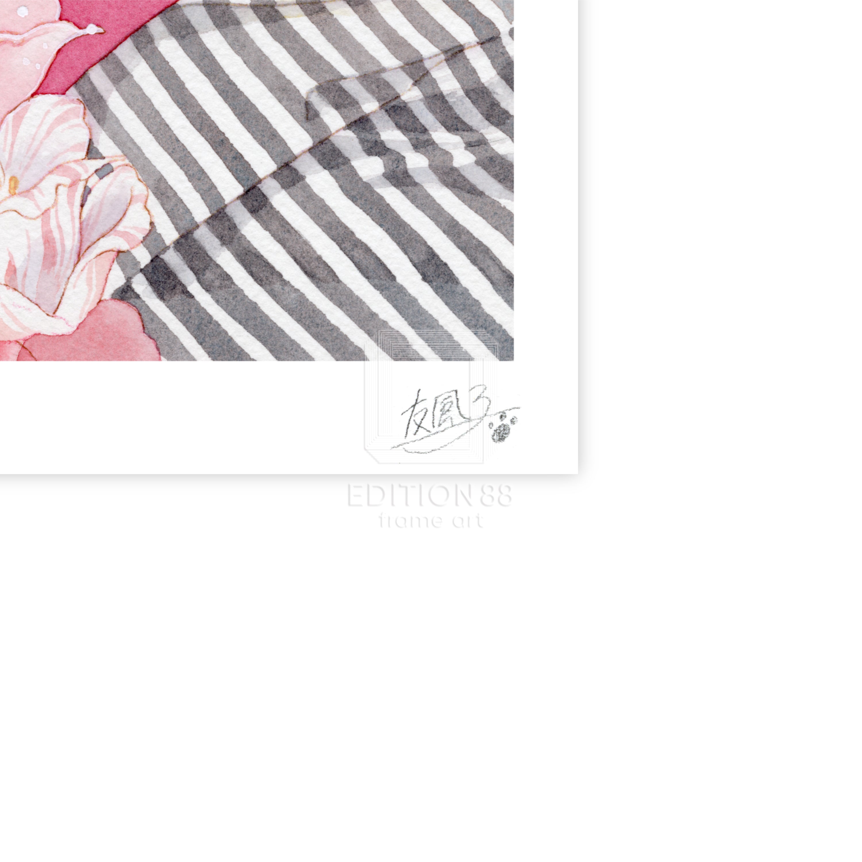 88グラフ10 『椿』 / 友風子（直筆サイン・工房手彩入り/限定20枚）