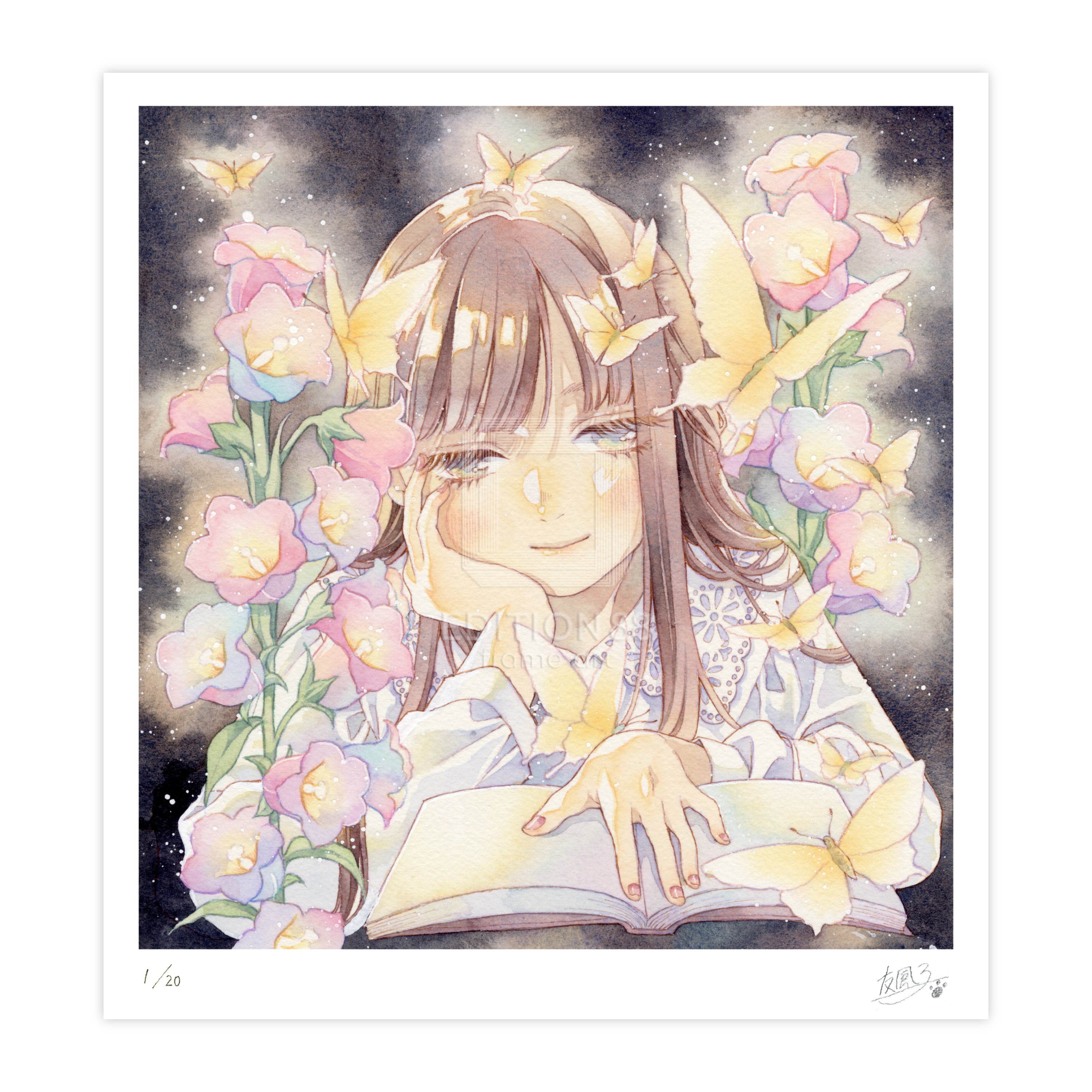 88グラフ13 『花のランプ』 / 友風子（直筆サイン・工房手彩入り/限定20枚）