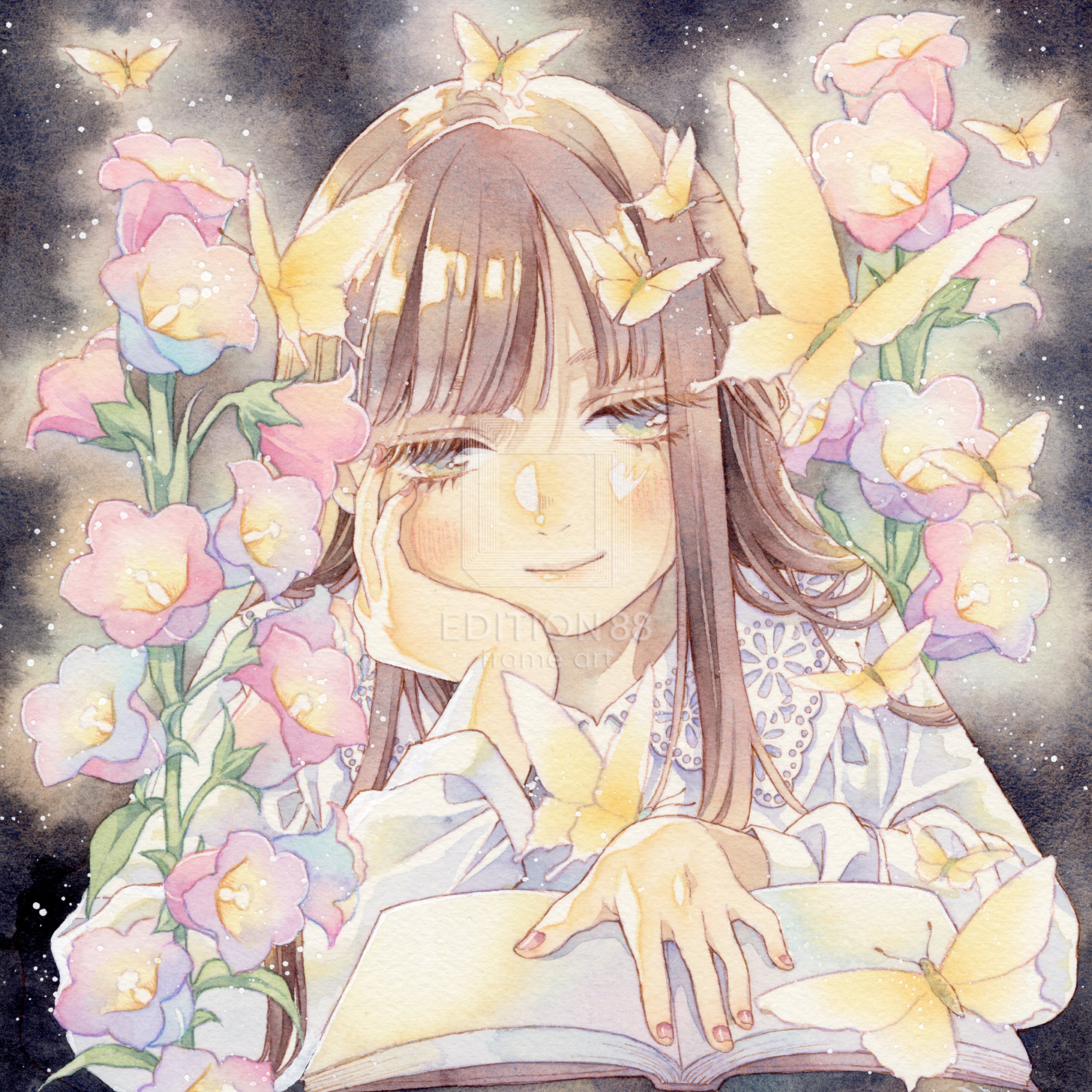 88グラフ13 『花のランプ』 / 友風子（直筆サイン・工房手彩入り/限定20