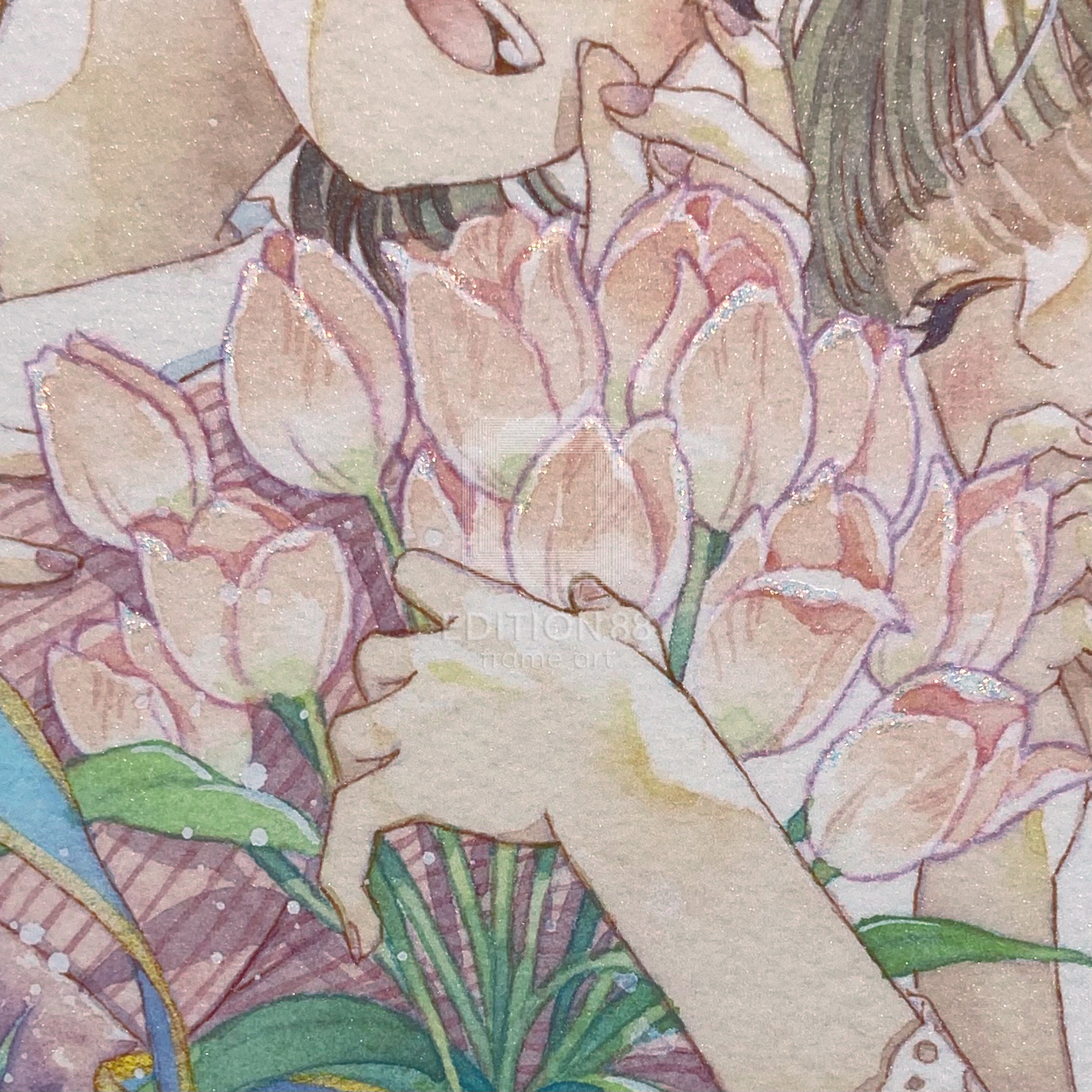 88グラフ14 『ないしょ話』 / 友風子（直筆サイン・工房手彩入り/限定20枚）