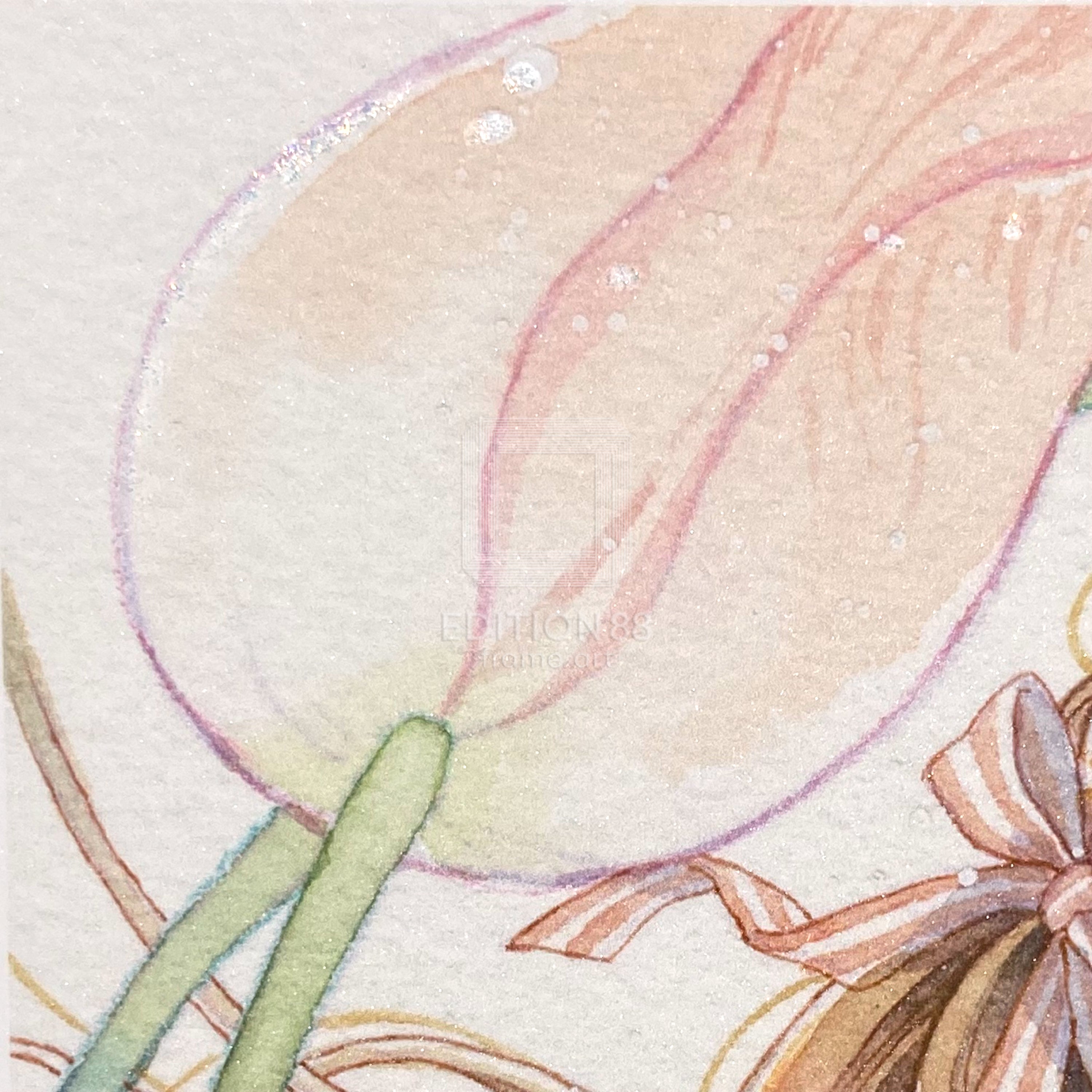 88グラフ14 『ないしょ話』 / 友風子（直筆サイン・工房手彩入り/限定20枚）