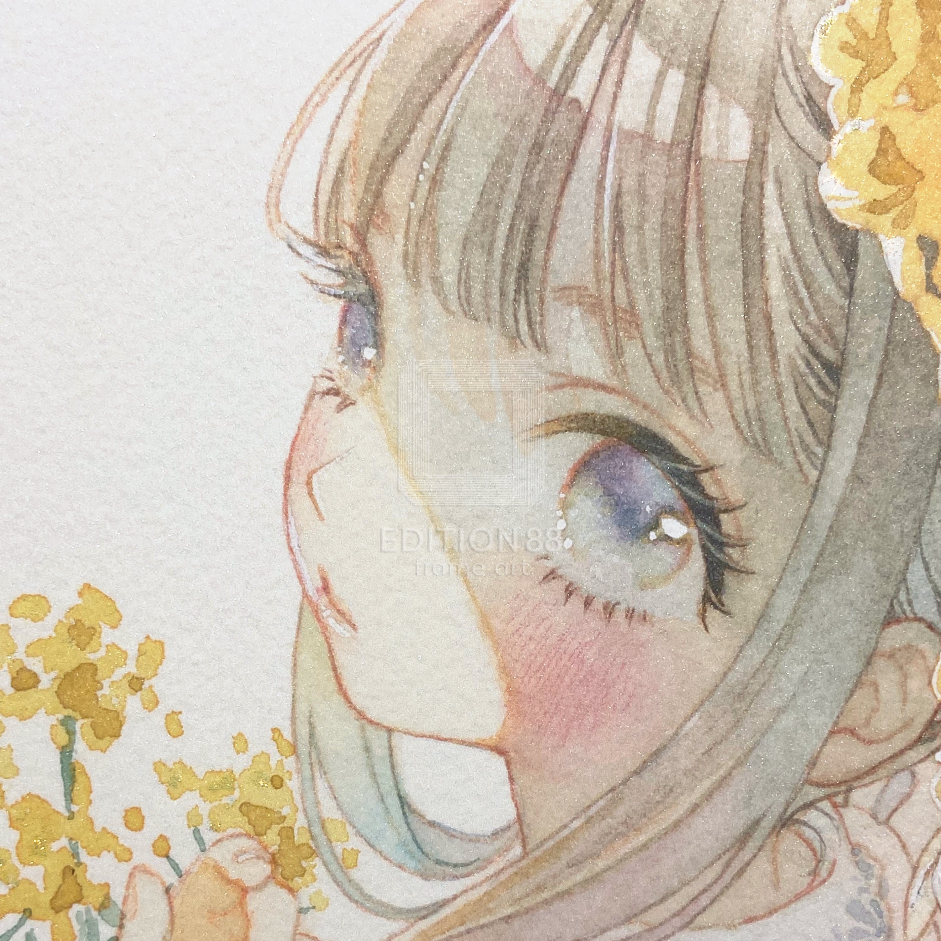 88グラフ15 『菜の花』 / 友風子（直筆サイン・工房手彩入り/限定20枚）