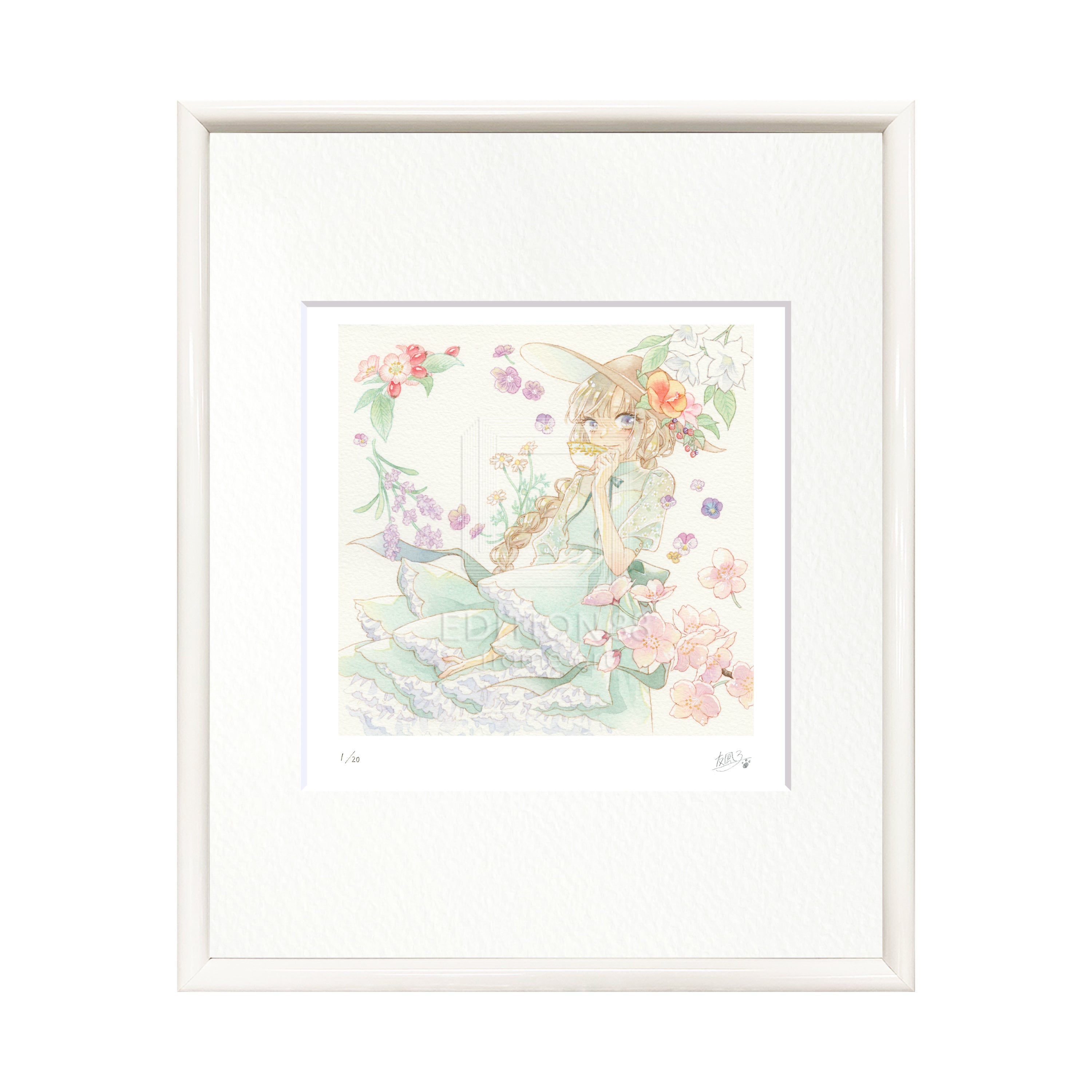 88グラフ16 『Tea Time』 / 友風子（直筆サイン・工房手彩入り/限定20枚）