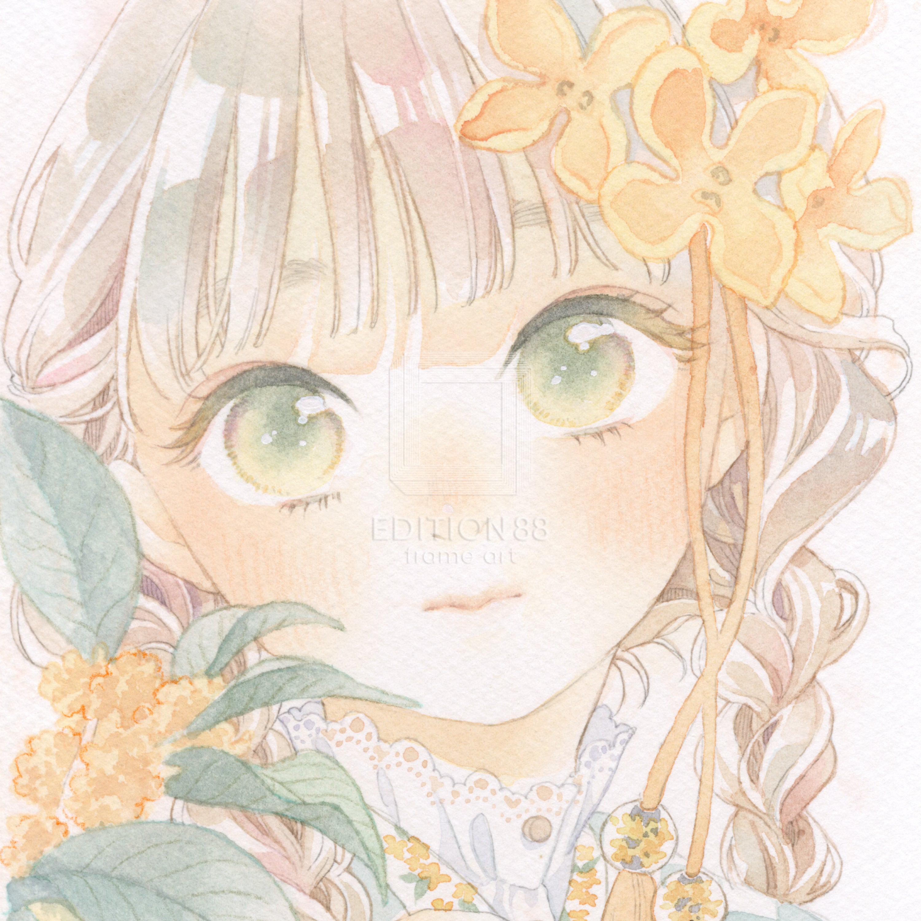 88グラフ ミニ17 『金木犀』 / 友風子（直筆サイン・工房手彩入り/限定